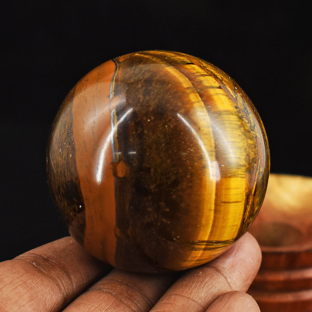 964.00  Carats Exclusive Genuine Tiger Eye  Hand Carved Crystal  Healing Gemstone Sphere