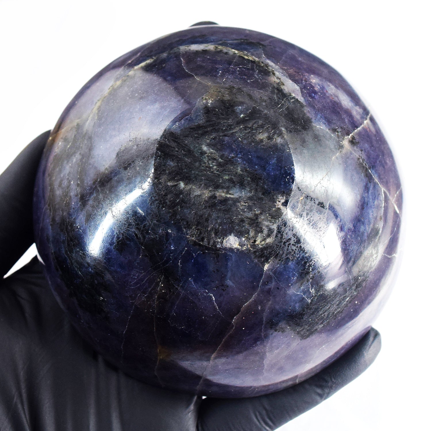 Wonderful 1056.00 Carats Genuine Iolite Hand Carved Crystal Gemstone Carving Big Bowl