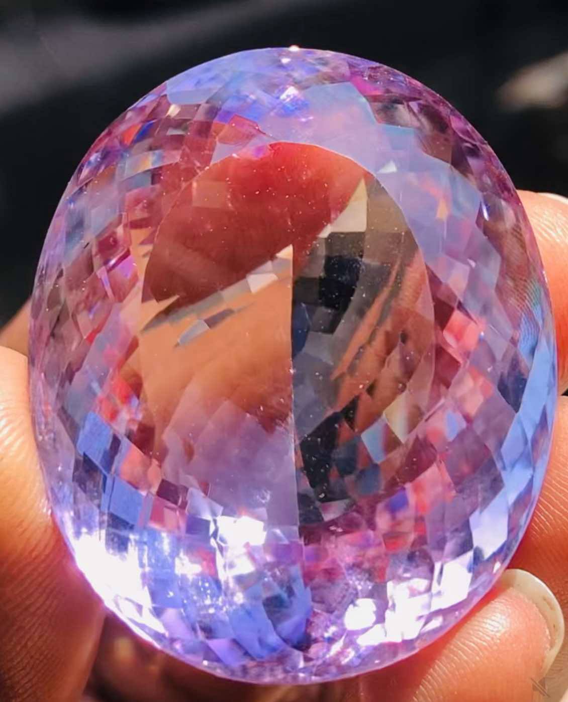 Stunning 171.00 Cts Genuine Amethyst Faceted Loose Gemstone