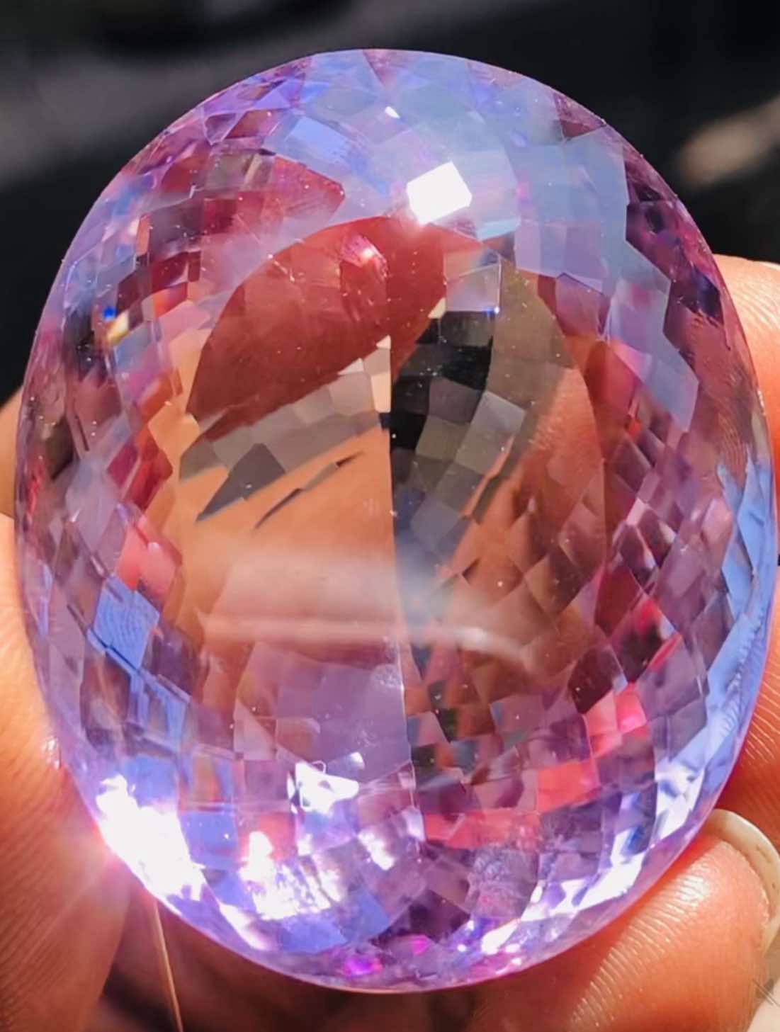 Stunning 171.00 Cts Genuine Amethyst Faceted Loose Gemstone