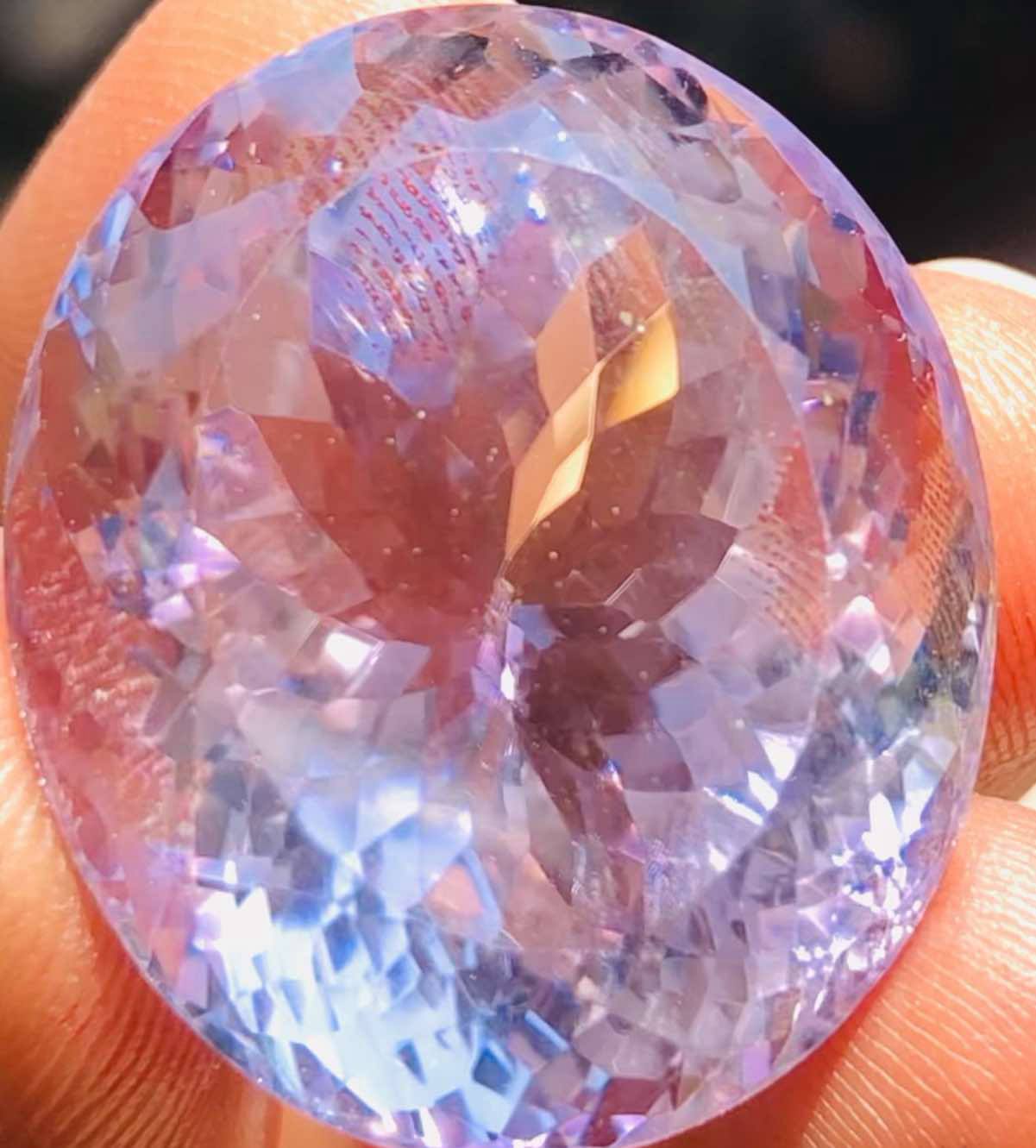 Gorgeous 63.00 Cts Genuine Amethyst Faceted Loose Gemstone