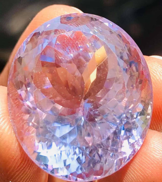 Gorgeous 63.00 Cts Genuine Amethyst Faceted Loose Gemstone