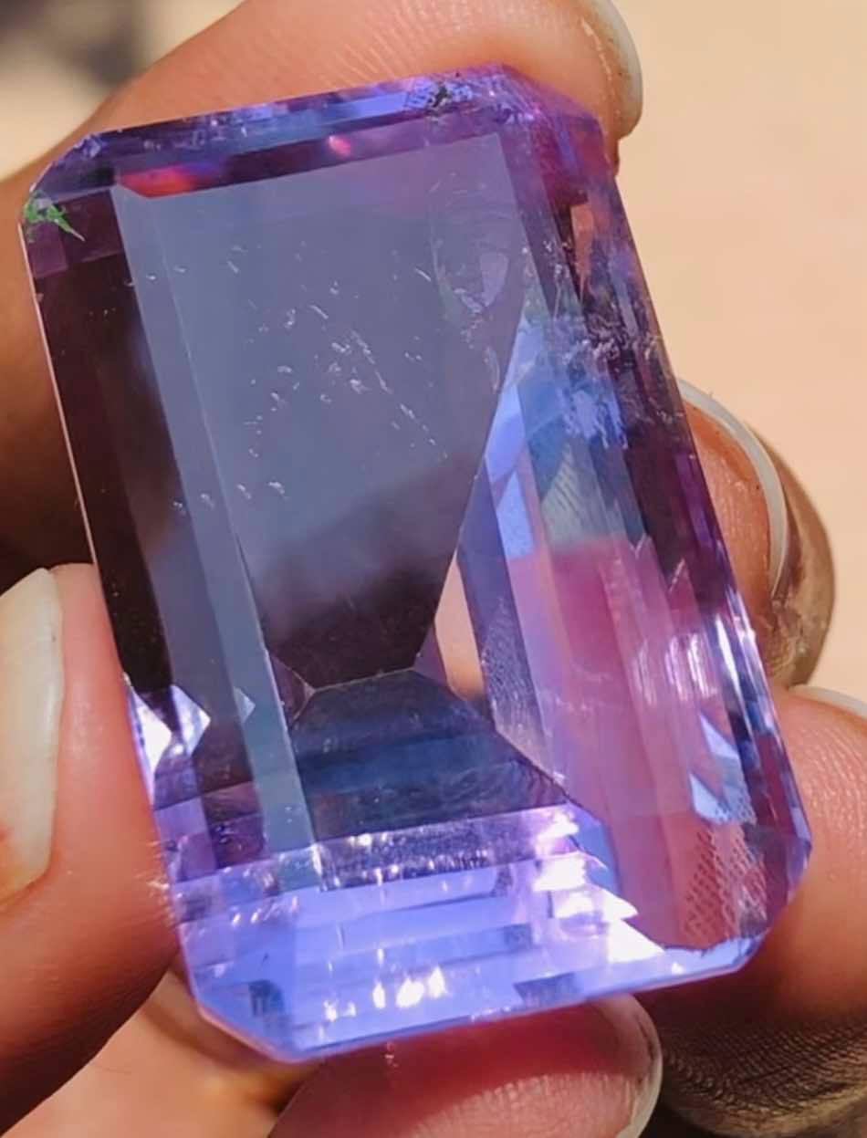 Stunning 80.00 Cts Genuine Amethyst Faceted Loose Gemstone