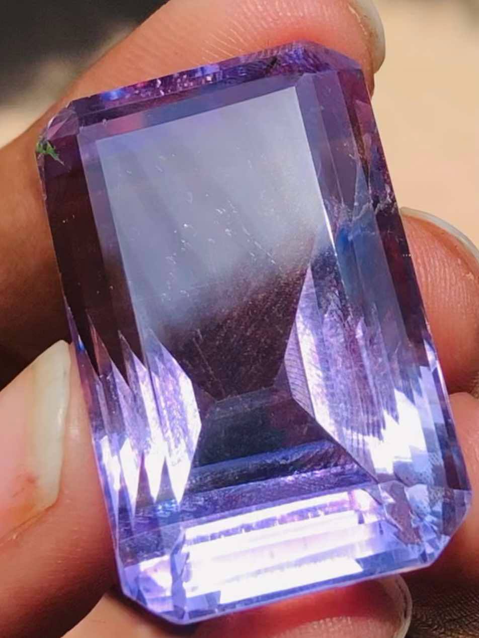 Stunning 80.00 Cts Genuine Amethyst Faceted Loose Gemstone