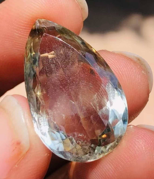 Amazing 23.00 Cts Genuine Prasiolite Faceted Loose Gemstone