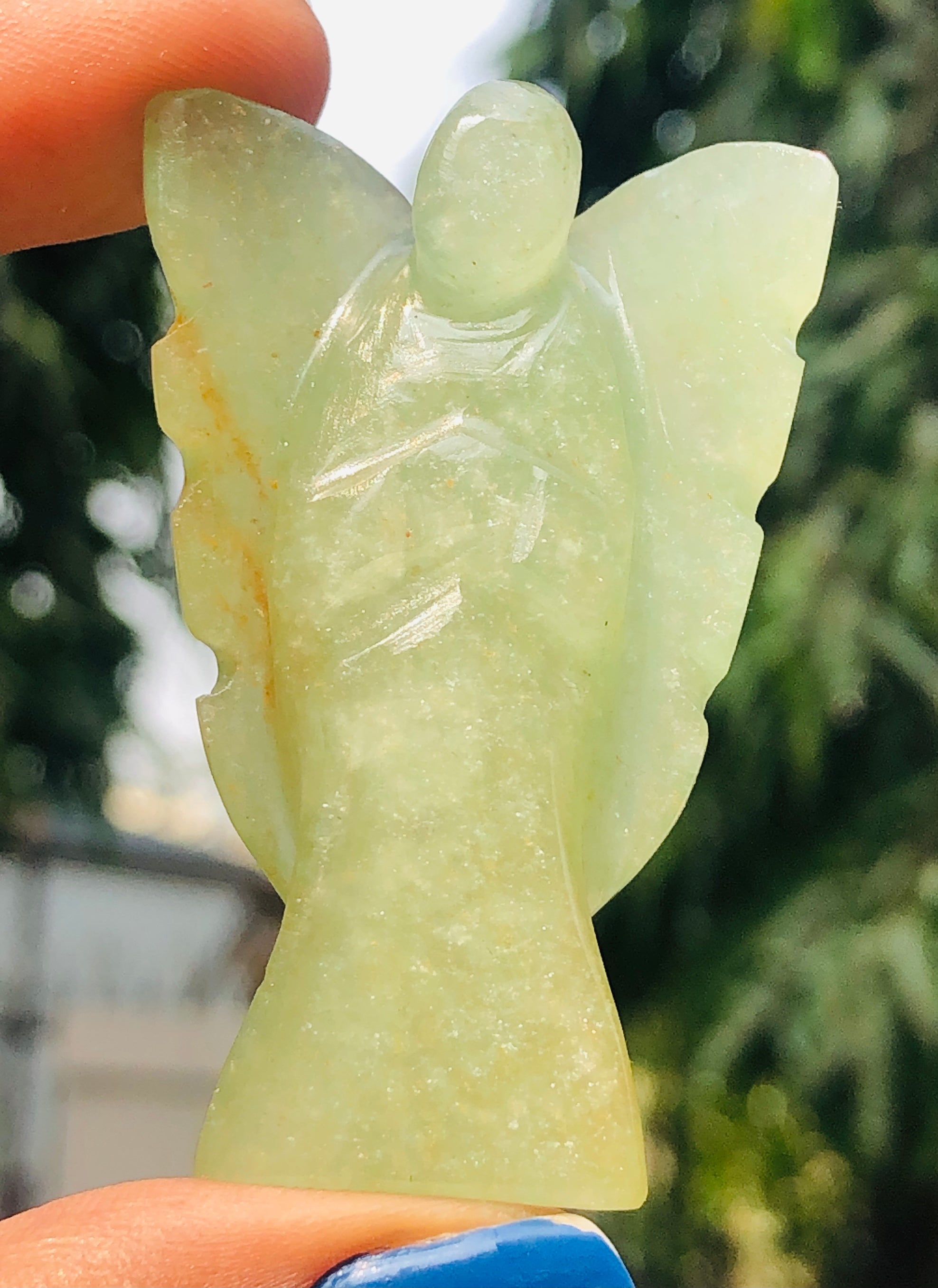 Attractive 140.00 Cts Genuine Green Aventurine Healing Premium Divine Crystal Angel