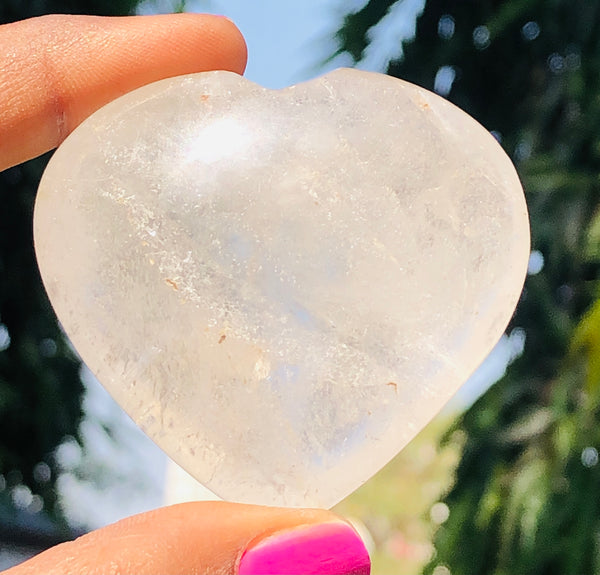 Artisian 402.00 Cts Genuine White Quartz Crystal Specimen Gemstone Healing Big Heart