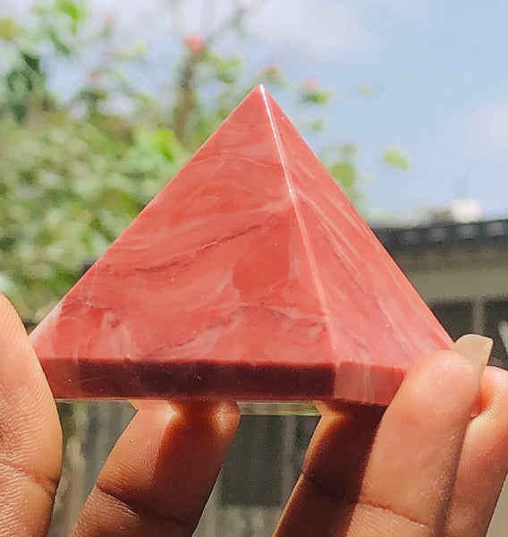 Genuine 505.00 Cts Exclusive Baby Mookaite Healing Crystal Specimen Premium Pyramid