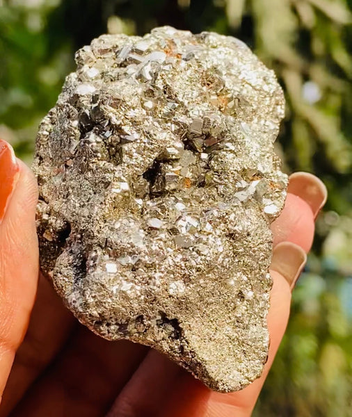 Beautiful 987.00 Cts Genuine Peru Pyrite Crystal Specimen Healing Cluster Gemstone