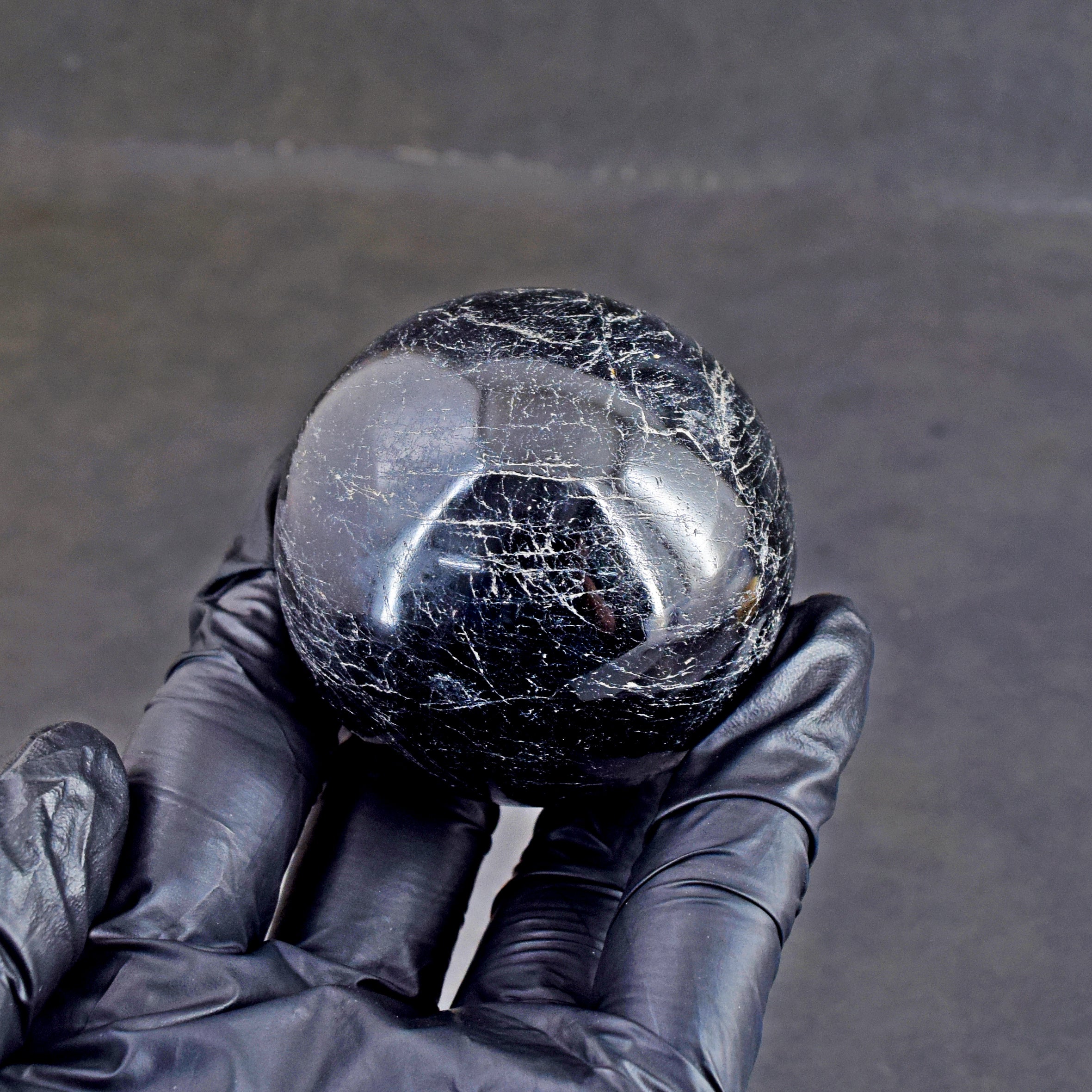 Artisian 1095.00 Carats  Genuine  Blue  Iolite  Hand Carved Crystal  Healing  Gemstone  Sphere