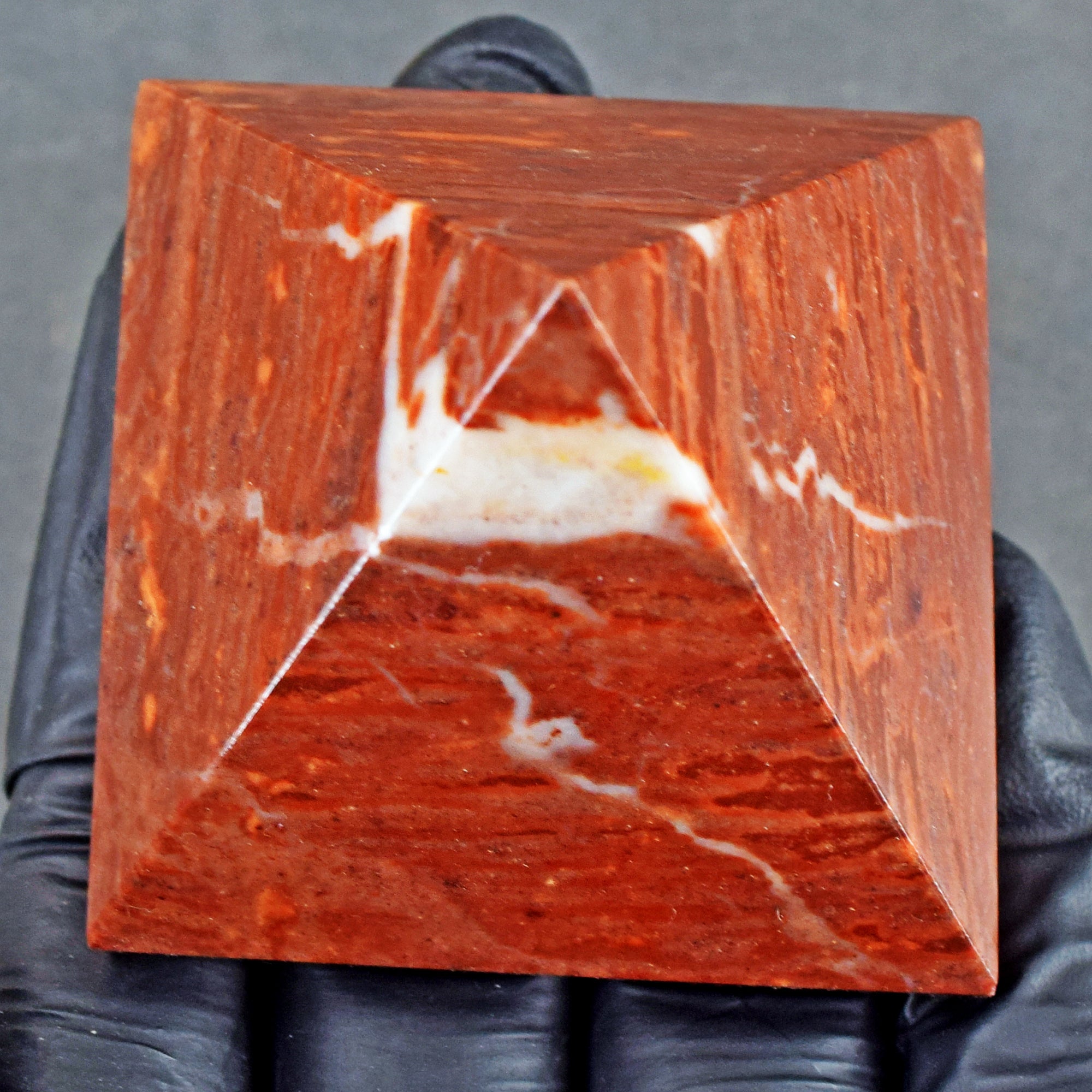 Gorgeous 560.00 Cts Genuine Red Jasper Crystal Specimen Healing Divine Pyramid