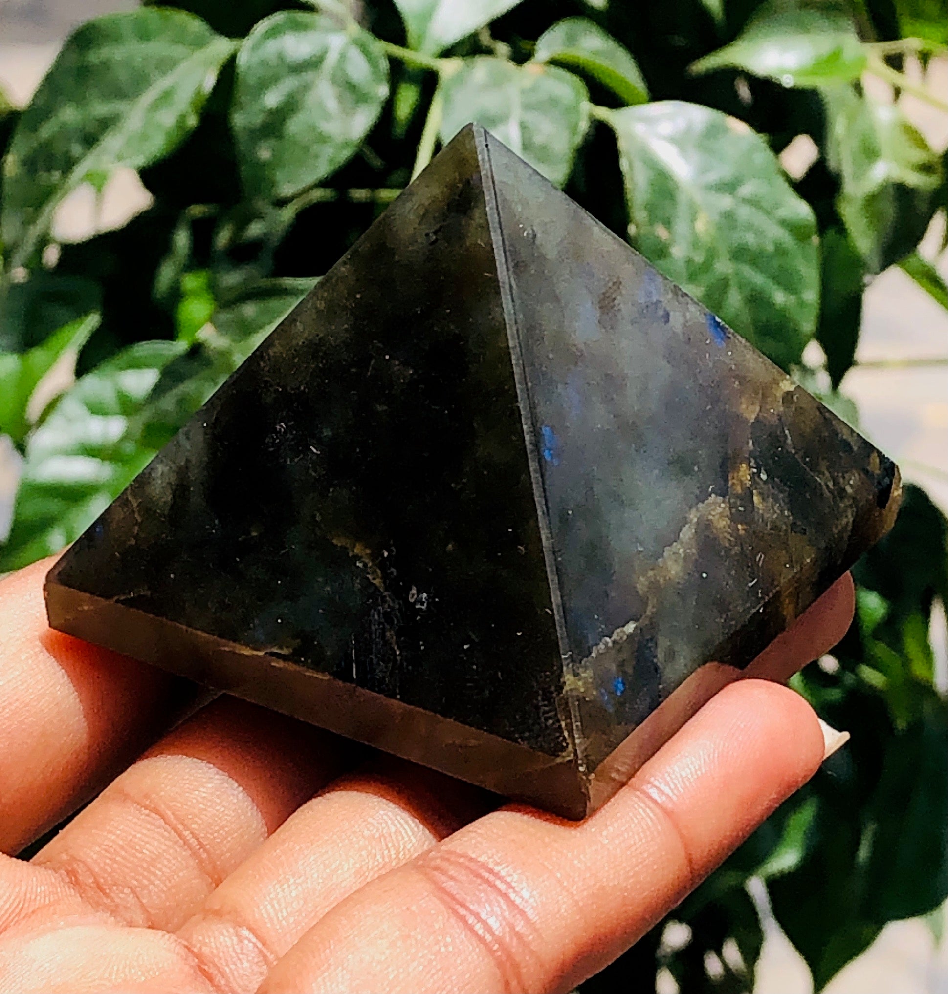 Amazing 618.00 Cts Genuine Labradorite Healing Crystal Specimen Premium Divine Pyramid