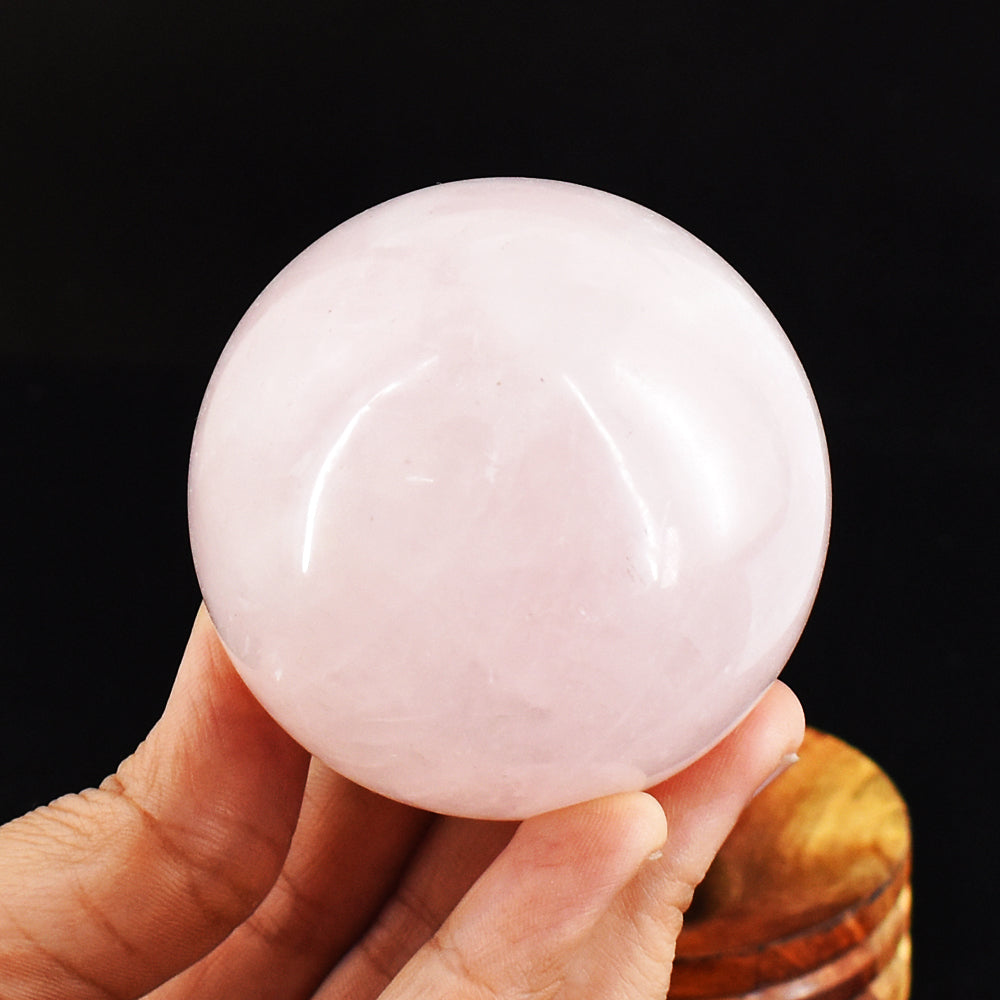 Natural  1390.00 Cts Genuine Pink Rose Quartz Hand Carved Crystal Healing Gemstone Sphere