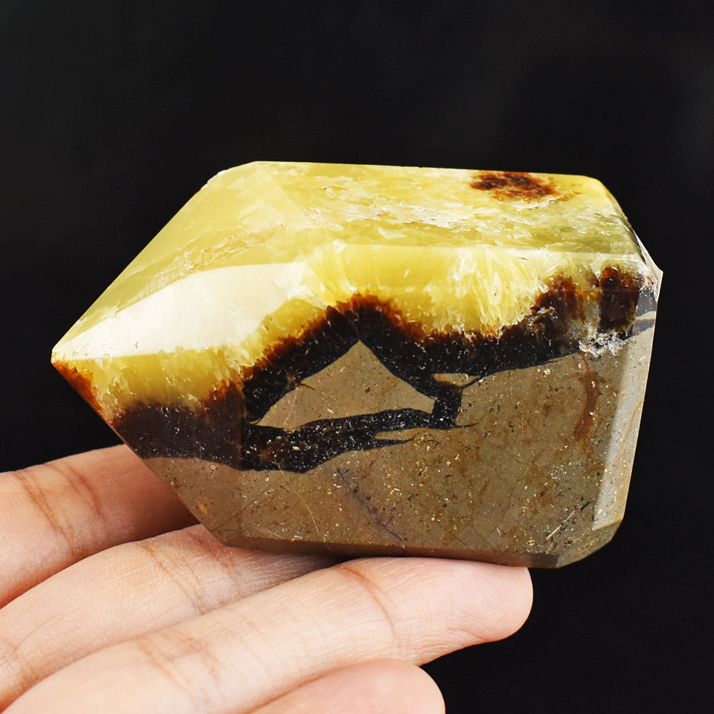 Natural 735.00 Cts Genuine Septarian Agate Free Form Crystal Specimen Gemstone Tower