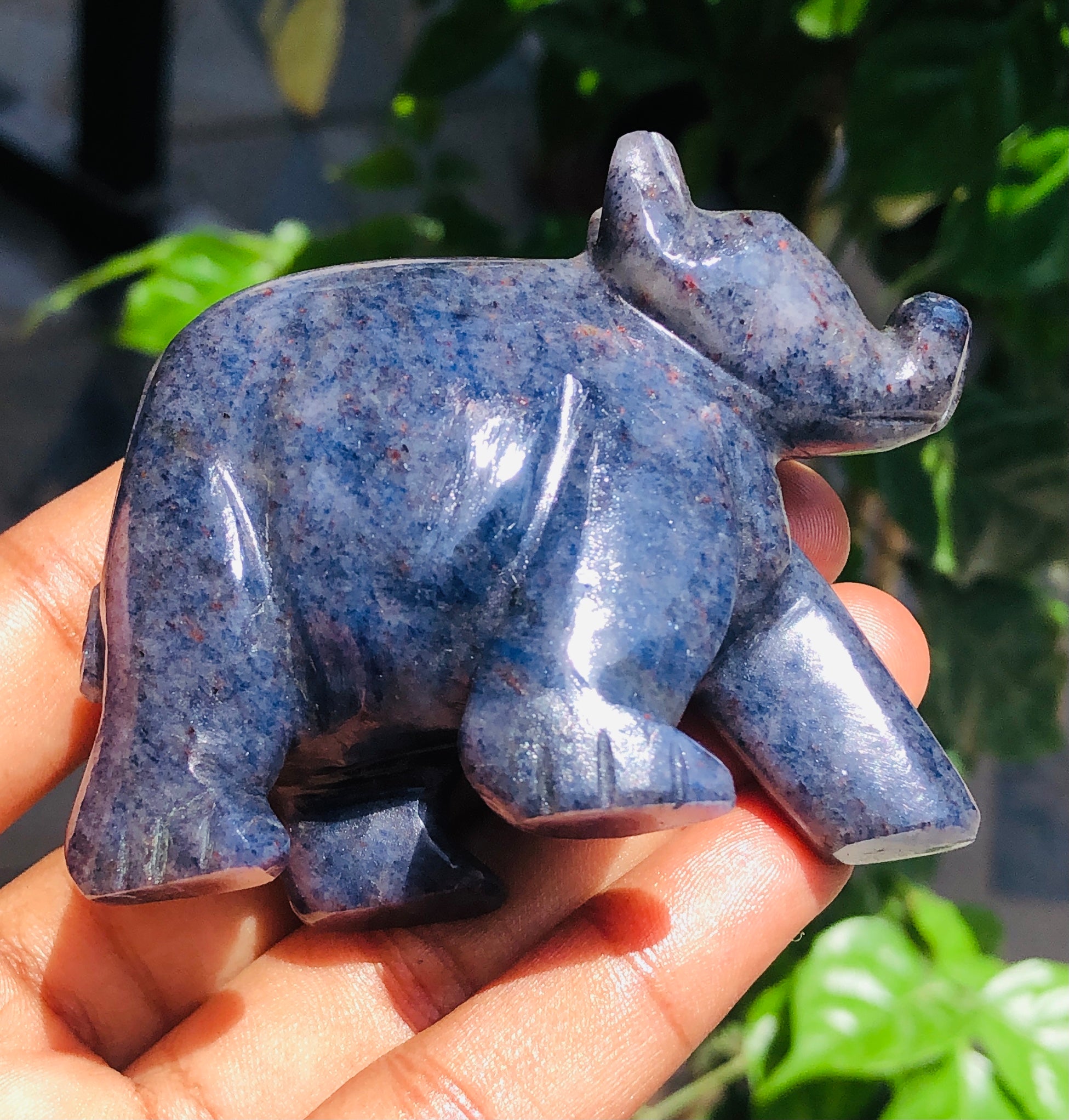 Manever 664.00 Carats Genuine Iolite Hand Carved Crystal Gemstone Pig Carving  2026  Collection