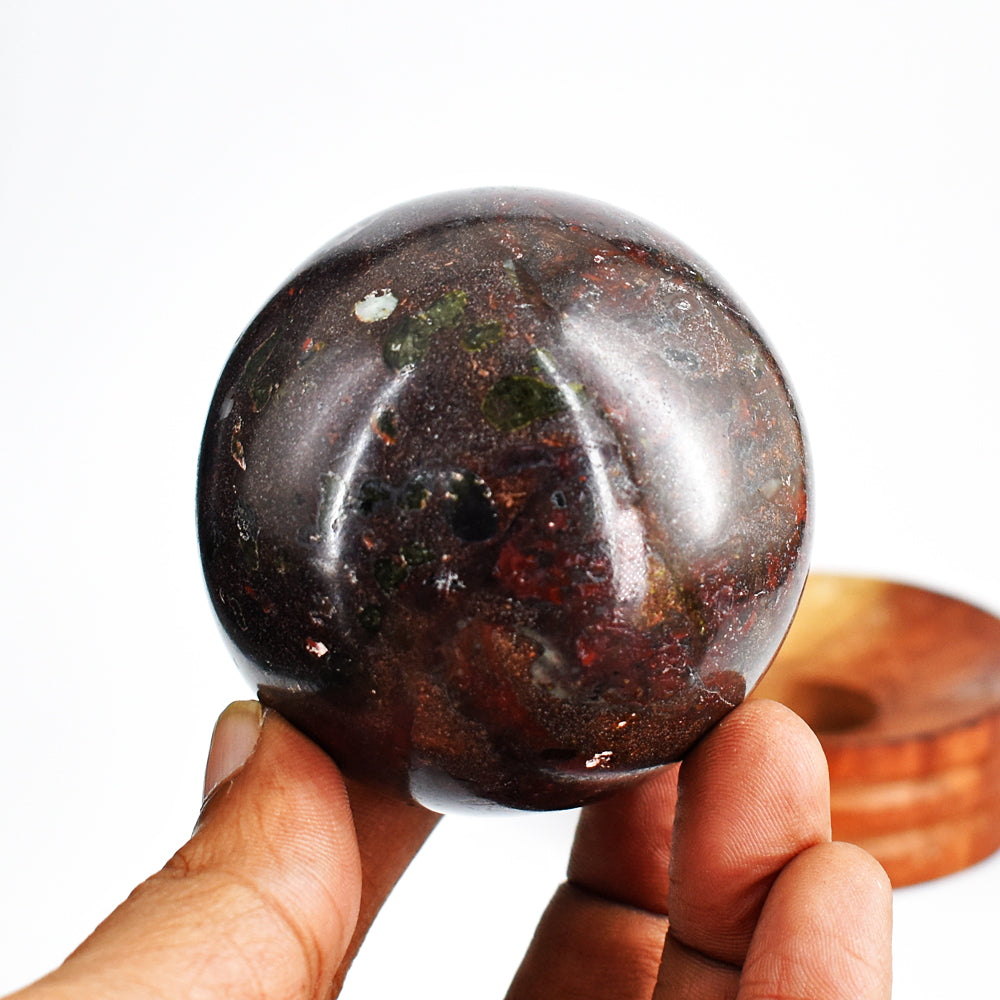 Artisian 1350.00 Carats  Genuine  Dragon Blood Hand Carved Crystal Healing Gemstone Sphere