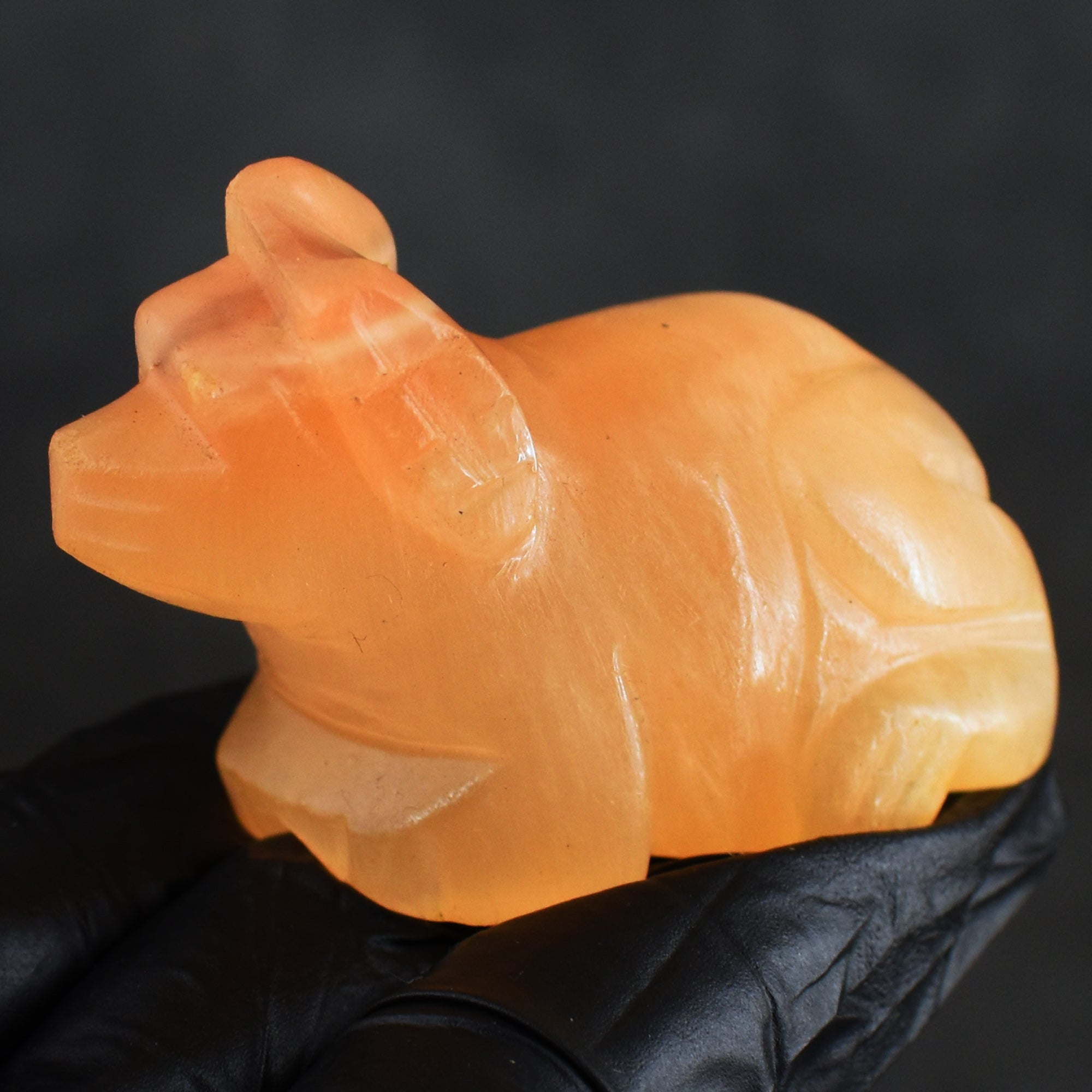 Genuine 296.00 Carats Exclusive Aventurine Hand Carved Crystal Gemstone Dog Carving 2026  Collection