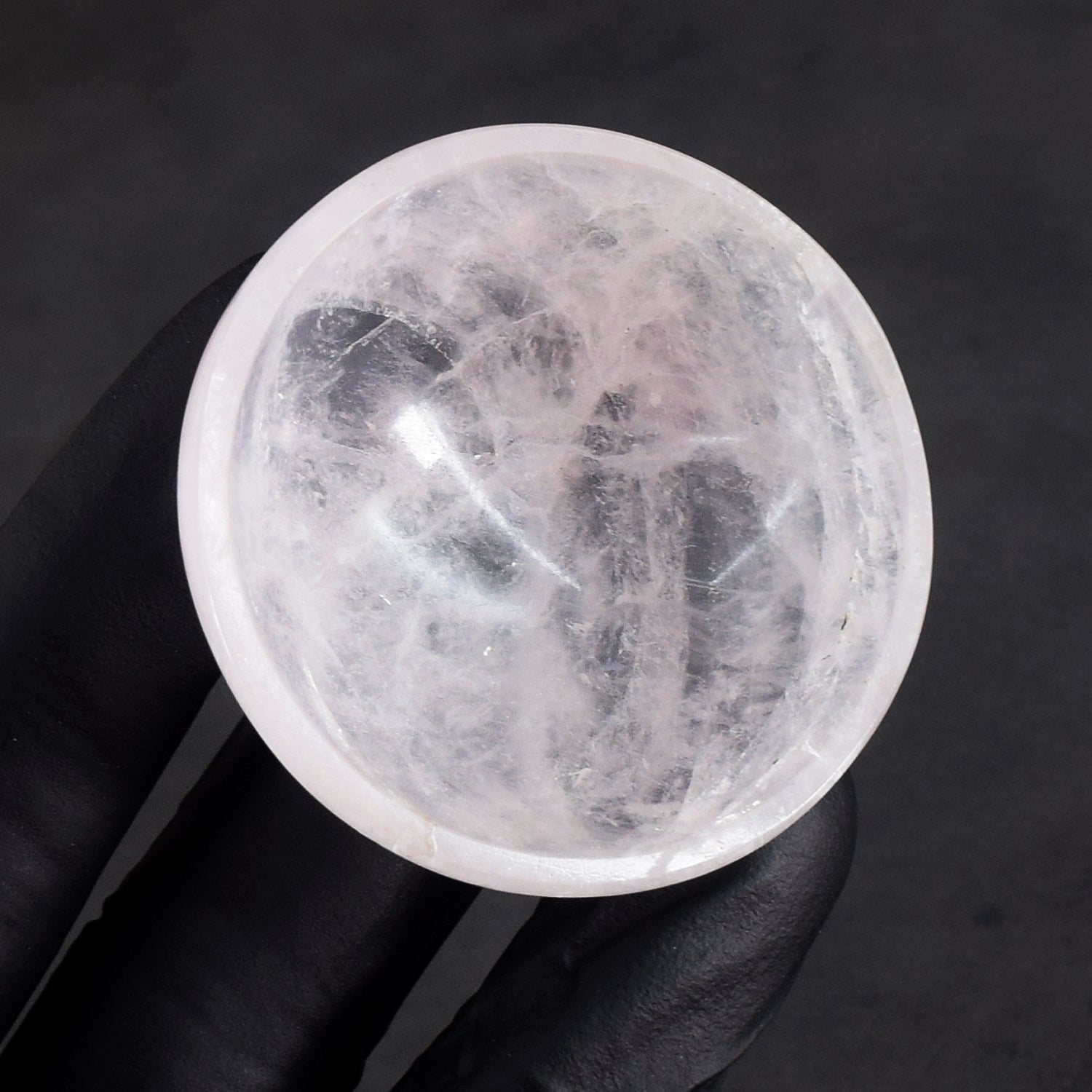Gorgeous 126.00 Carats Genuine Rose Quartz Hand Carved Crystal Gemstone Carving Bowl