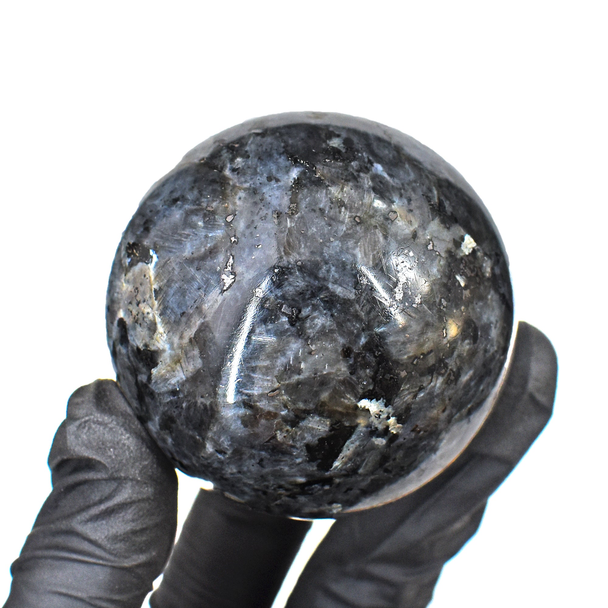 Amazing 829.00 Cts Genuine Larvikite Hand Carved Healing Sphere