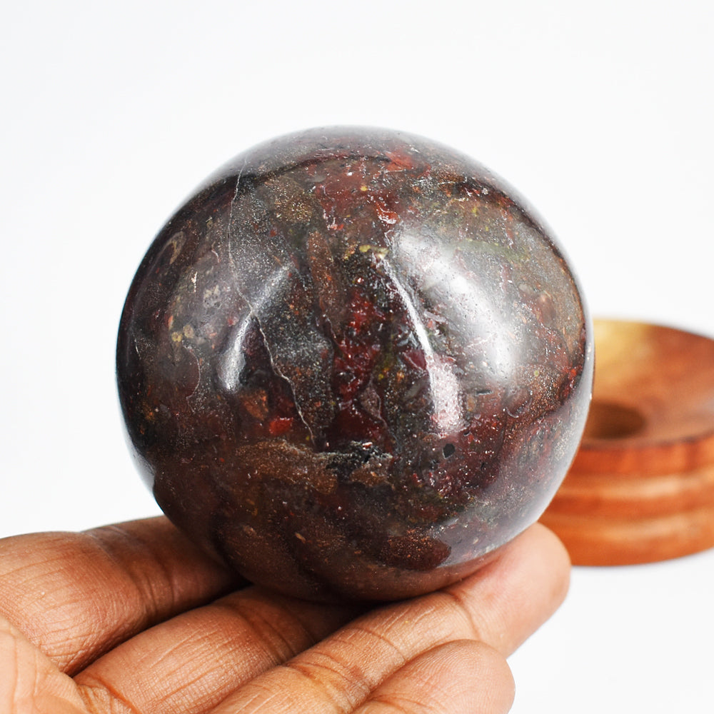 Artisian 1350.00 Carats  Genuine  Dragon Blood Hand Carved Crystal Healing Gemstone Sphere