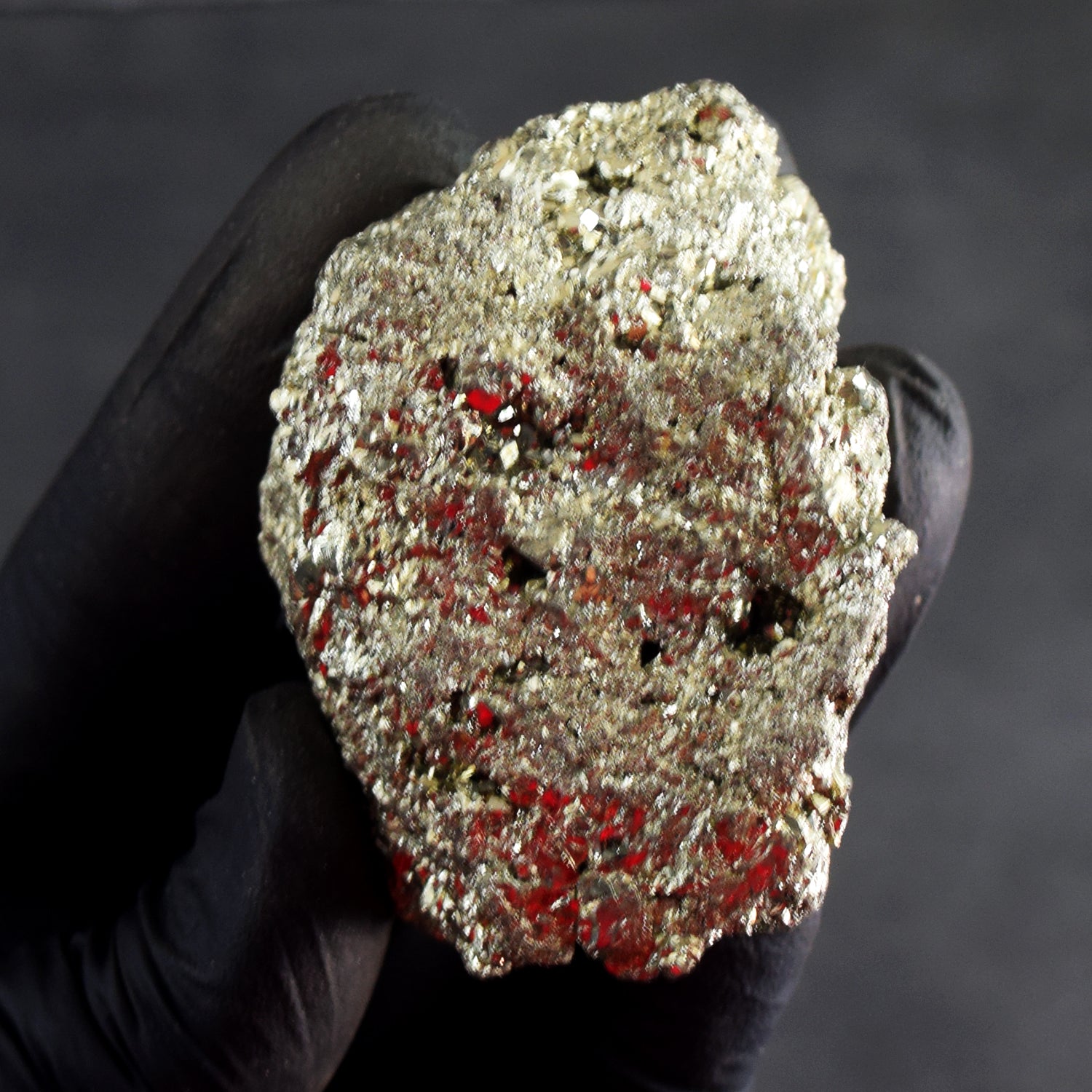 Genuine 624.00 Cts Amazing Peru Pyrite Healing Crystal Gemstone Cluster