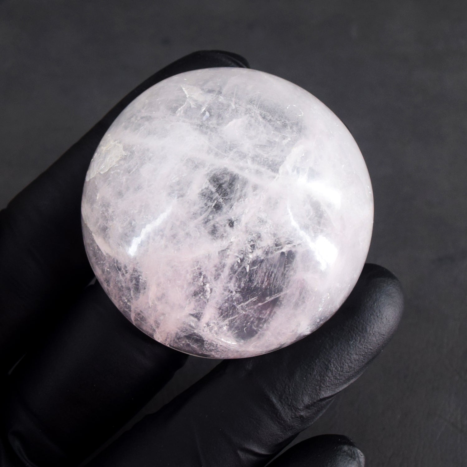 Gorgeous 126.00 Carats Genuine Rose Quartz Hand Carved Crystal Gemstone Carving Bowl