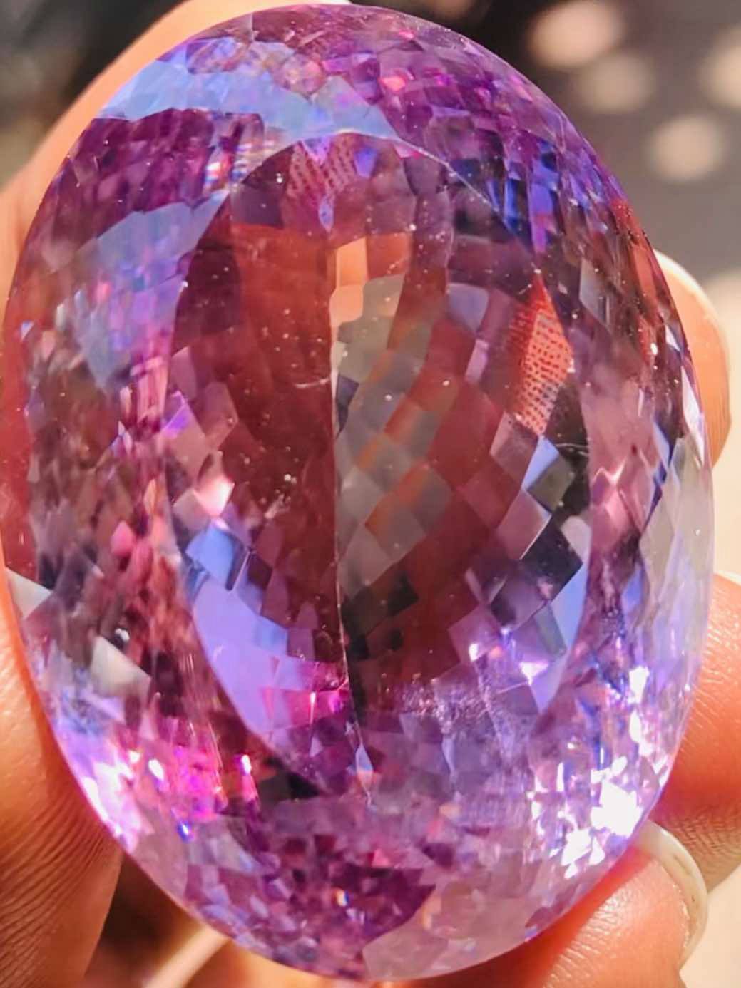 Artisian 173.00 Cts Genuine Amethyst Faceted Loose Gemstone