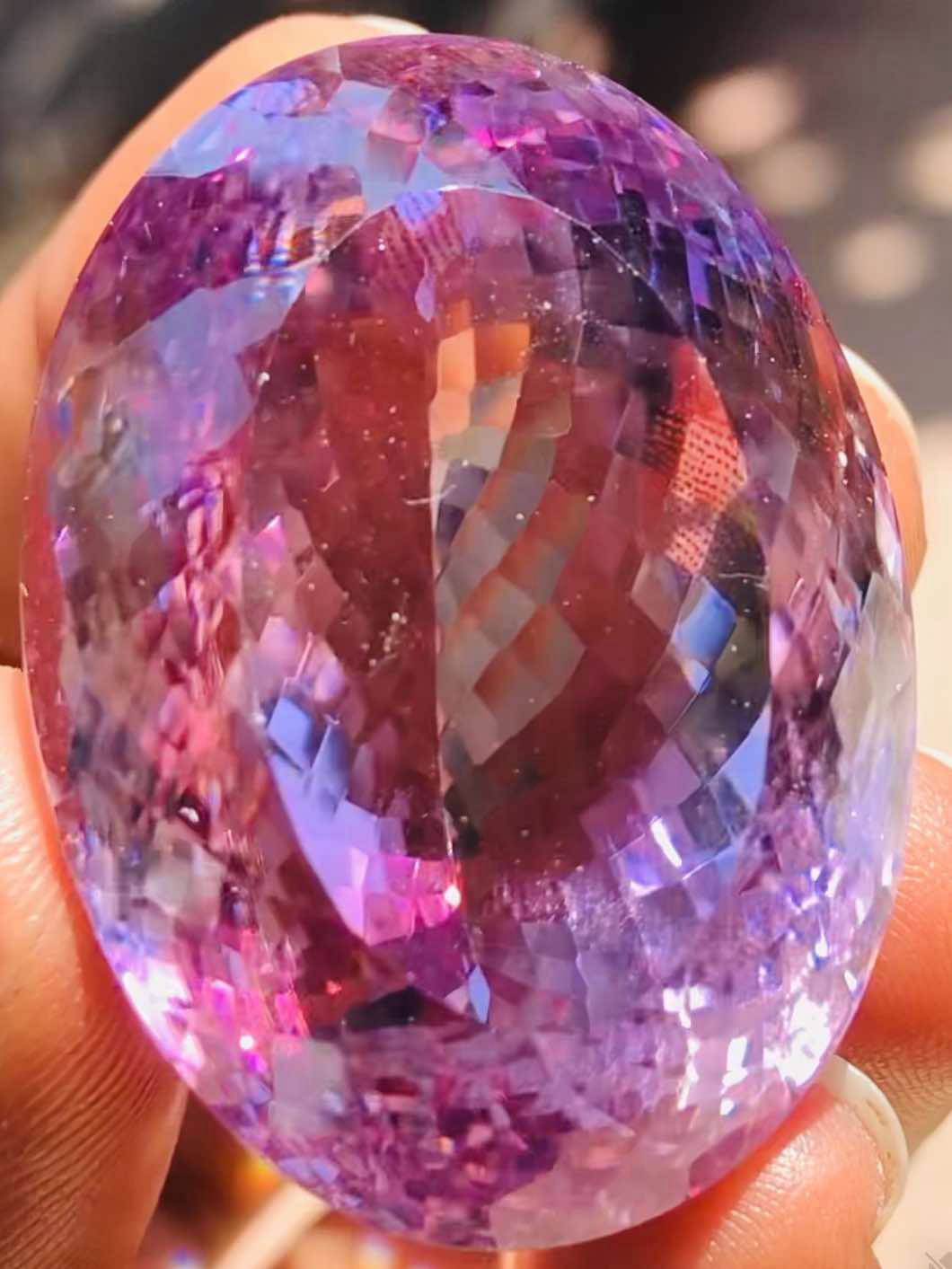 Artisian 173.00 Cts Genuine Amethyst Faceted Loose Gemstone
