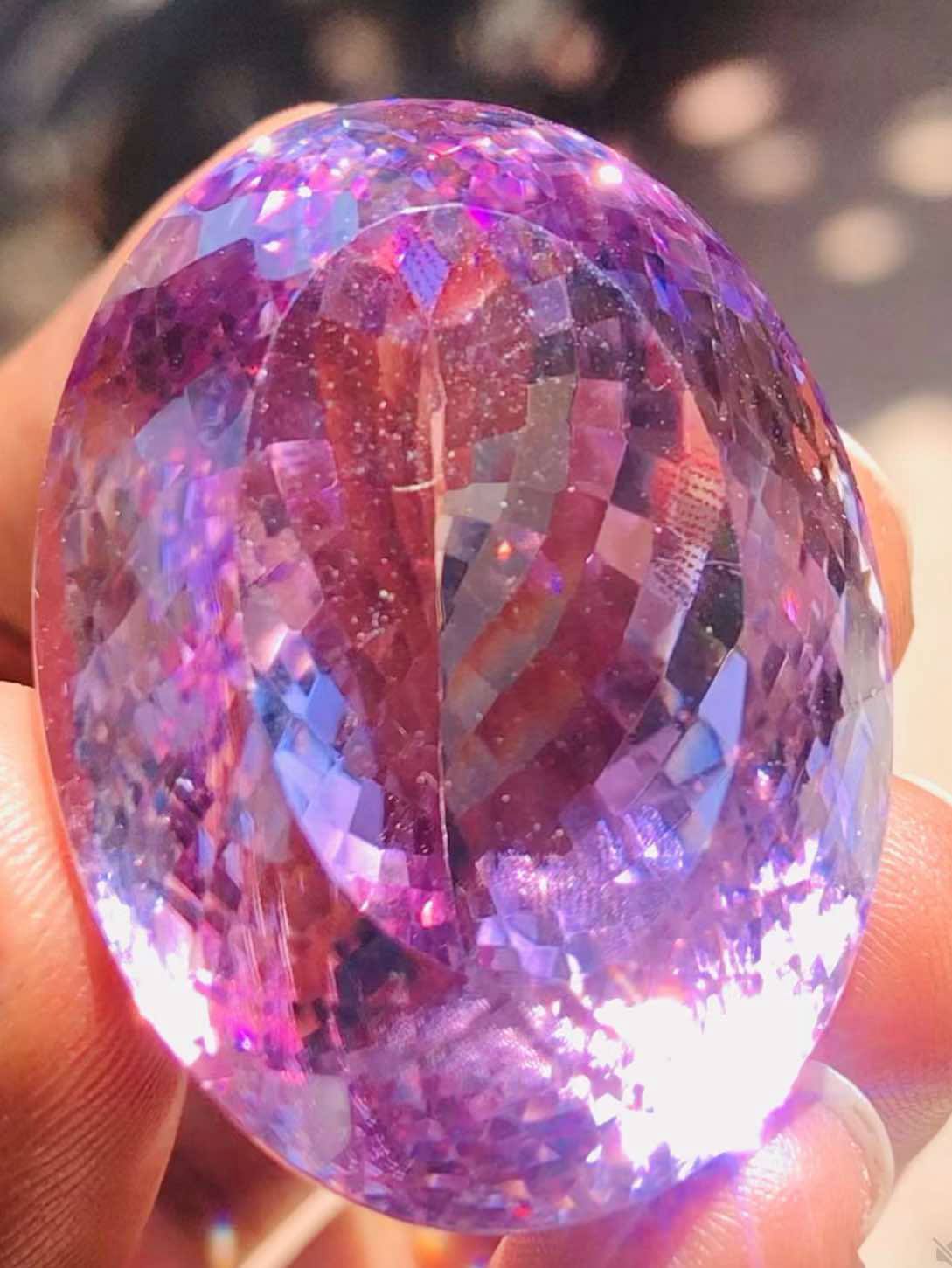 Artisian 173.00 Cts Genuine Amethyst Faceted Loose Gemstone