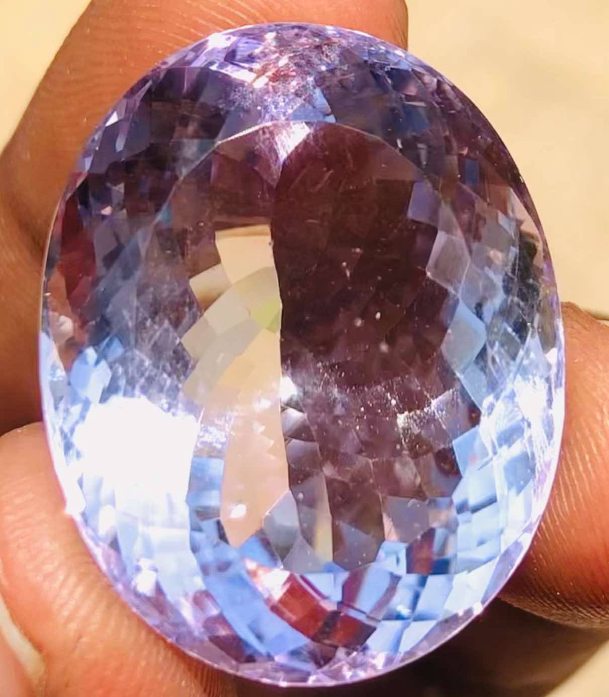 Stunning 47.00 Cts Genuine Amethyst Faceted Loose Gemstone