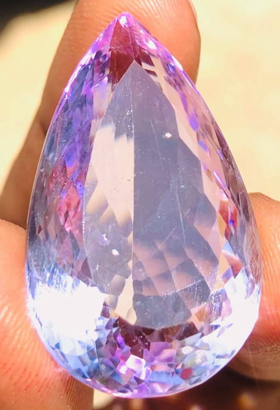 Amazing 45.00 Cts Genuine Amethyst Faceted Loose Gemstone