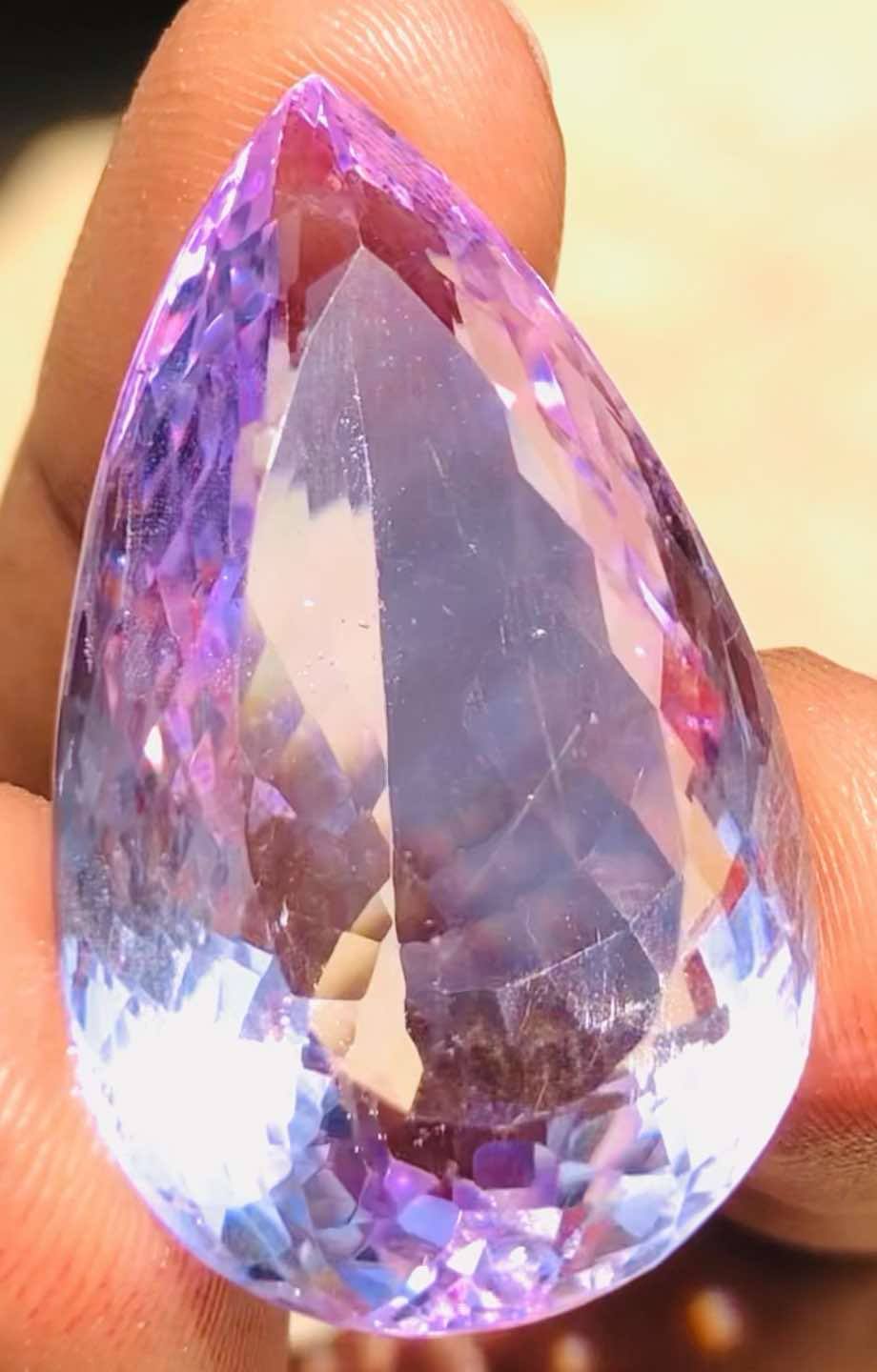 Amazing 45.00 Cts Genuine Amethyst Faceted Loose Gemstone