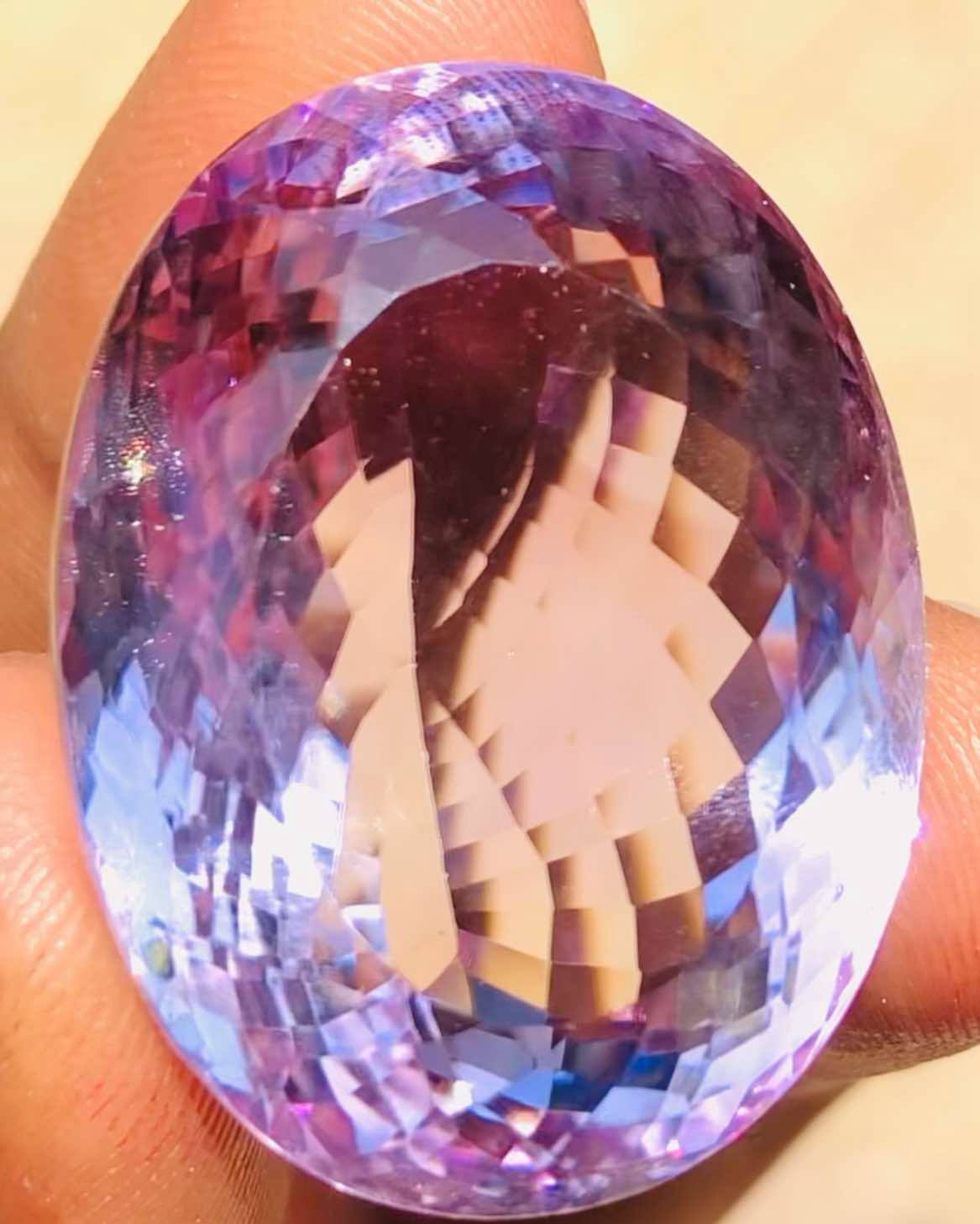 Gorgeous 83.00 Cts Genuine Amethyst Faceted Loose Gemstone