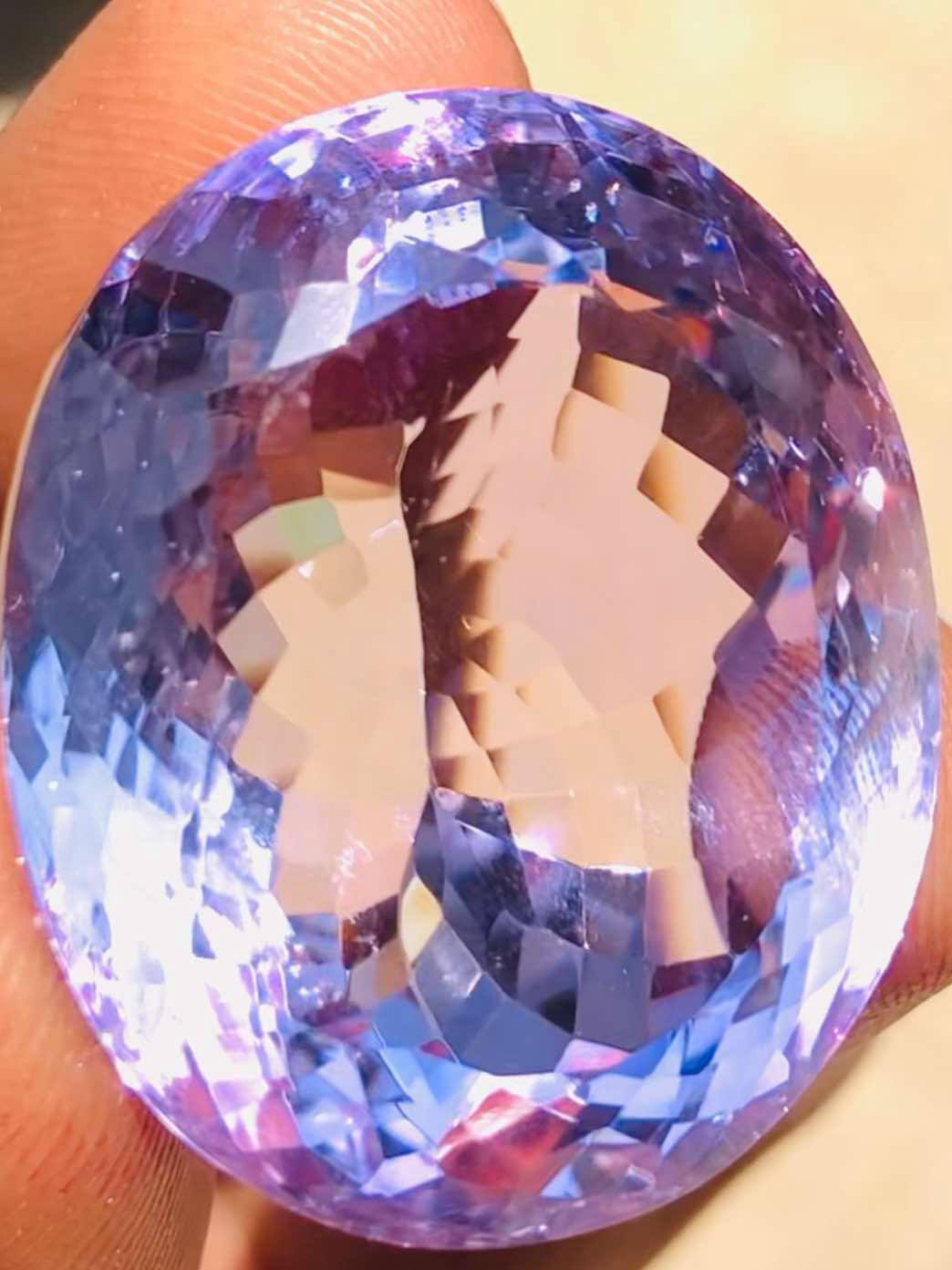 Gorgeous 83.00 Cts Genuine Amethyst Faceted Loose Gemstone