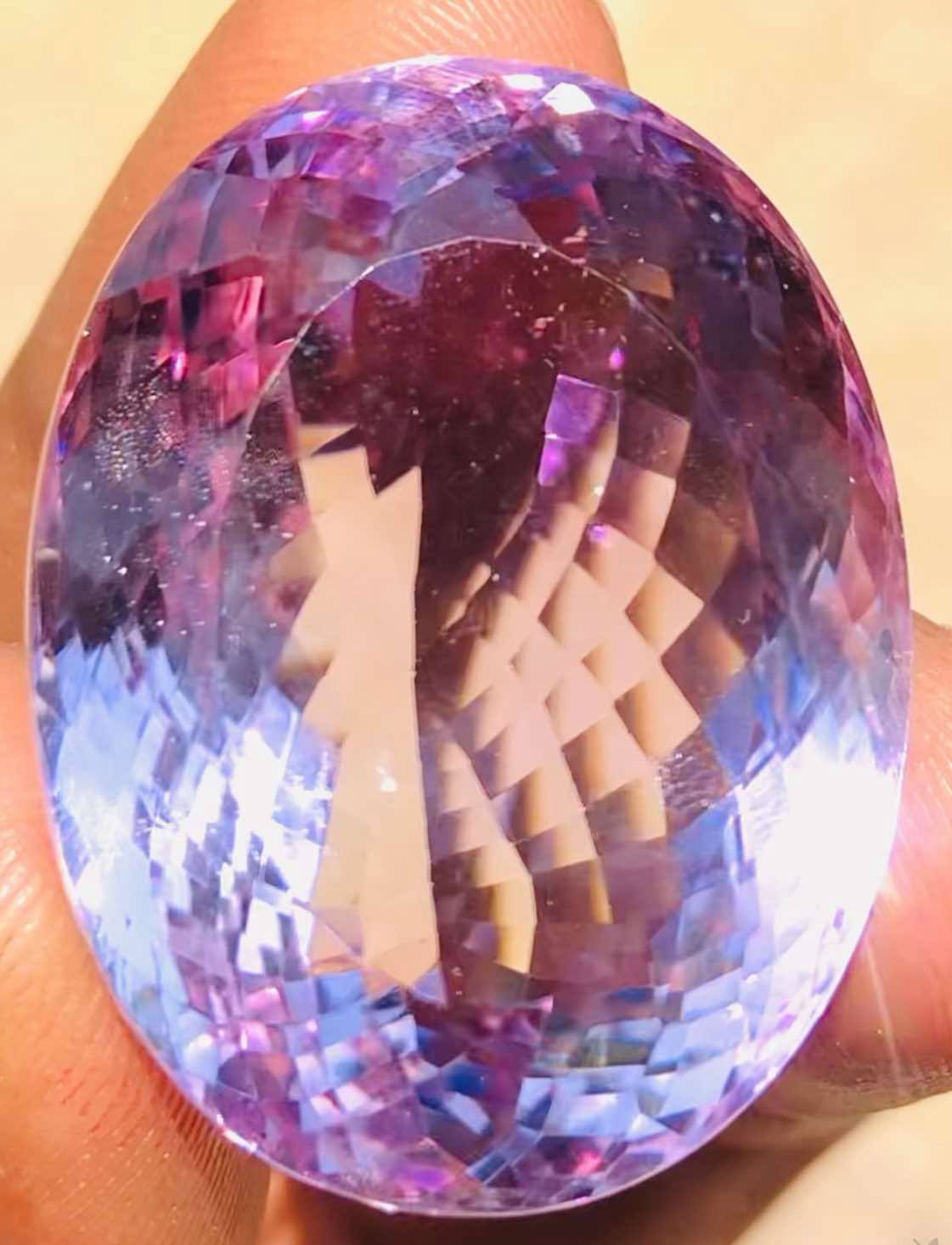Gorgeous 83.00 Cts Genuine Amethyst Faceted Loose Gemstone
