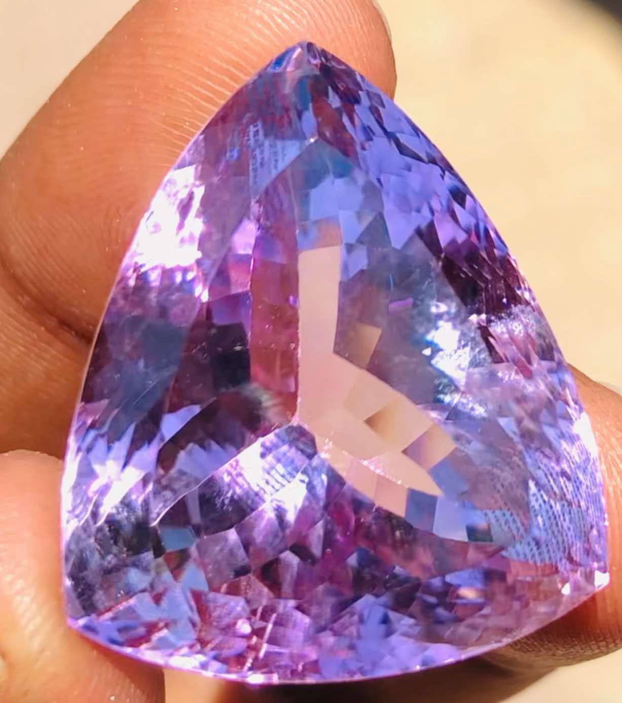 Fabulous 66.00 Cts Genuine Amethyst Faceted Loose Gemstone