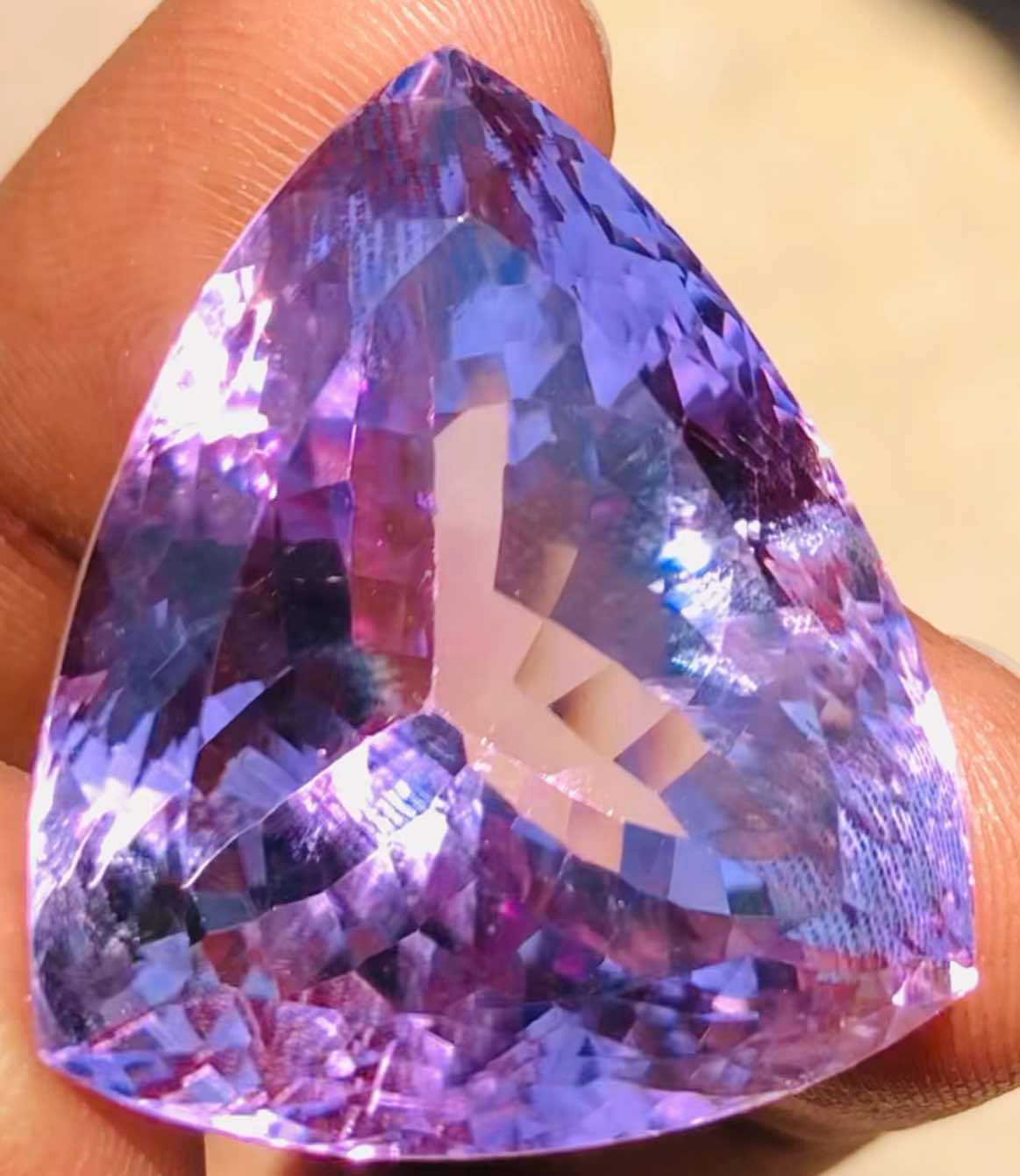 Fabulous 66.00 Cts Genuine Amethyst Faceted Loose Gemstone
