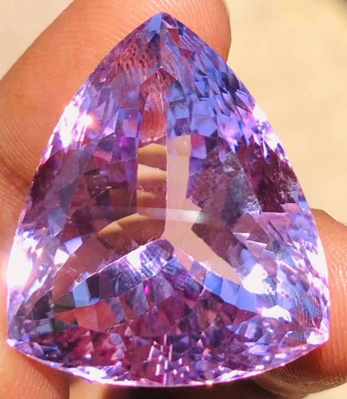 Fabulous 66.00 Cts Genuine Amethyst Faceted Loose Gemstone