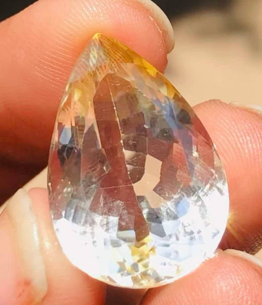 Gorgeous 26.00 Cts Genuine Citrine Faceted Loose Gemstone