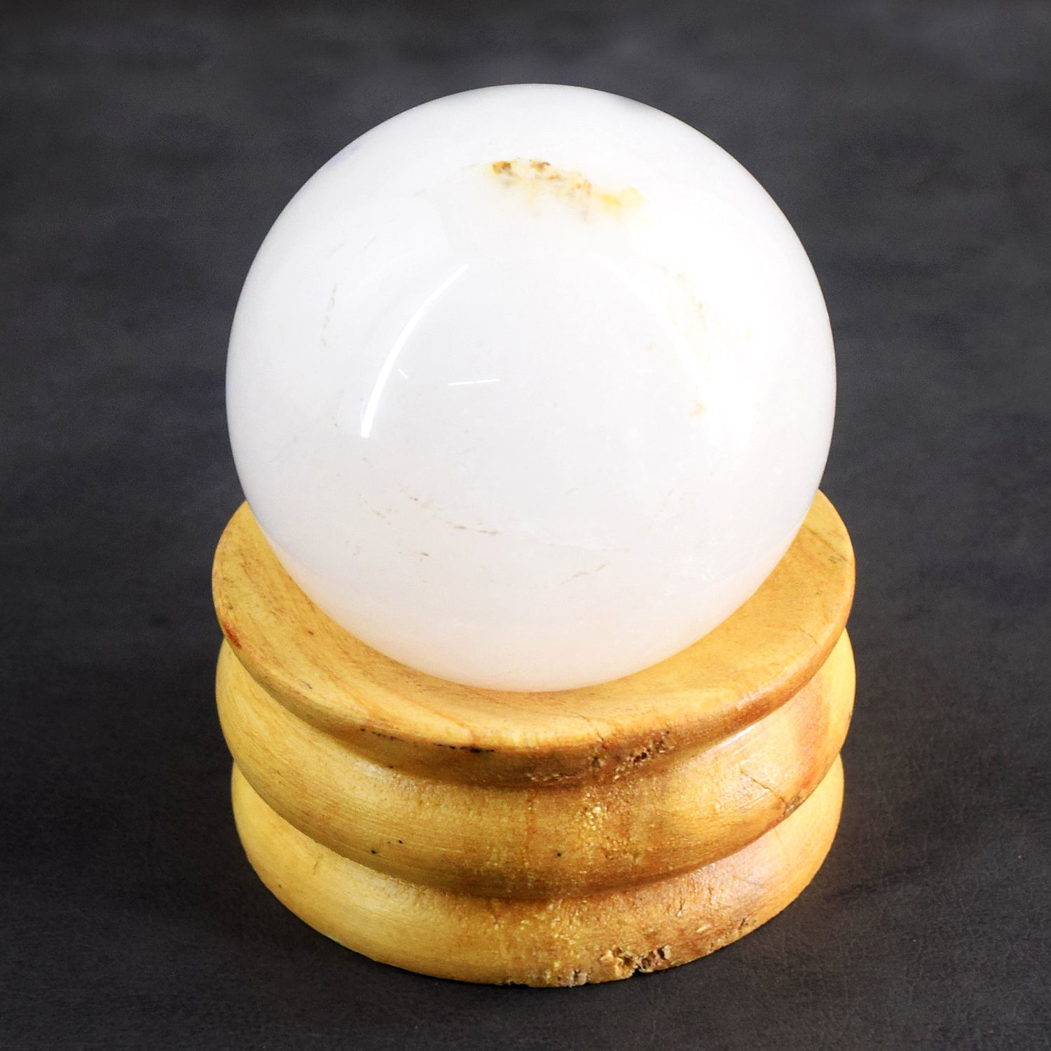 Elegant 926.00  Carats  Genuine  White Quartz  Hand  Carved  Crystal  Healing  Gemstone  Sphere