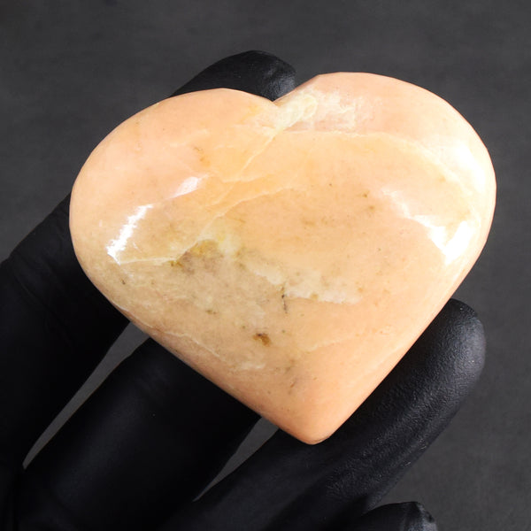 Magnificent 385.00 Cts Genuine Peach Moonstone Crystal Specimen Gemstone Healing Big Heart