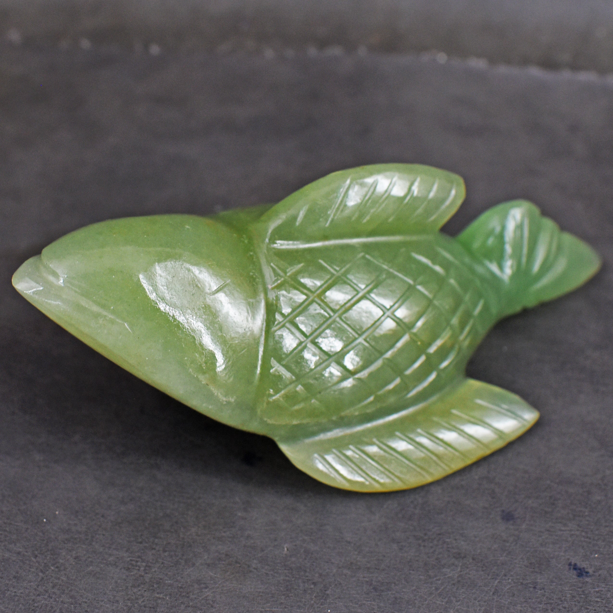 Gorgeous 925.00 Cts Genuine Aventurine Hand Carved  Crystal Gemstone Carving Fish 2026  Collection