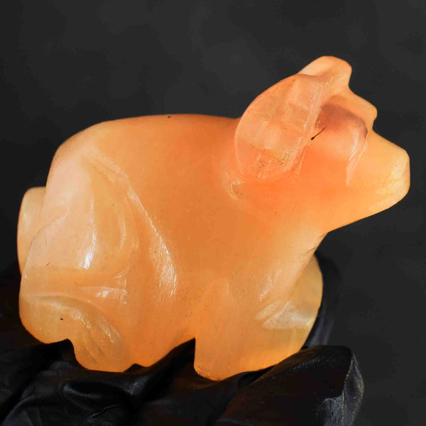 Genuine 296.00 Carats Exclusive Aventurine Hand Carved Crystal Gemstone Dog Carving 2026  Collection