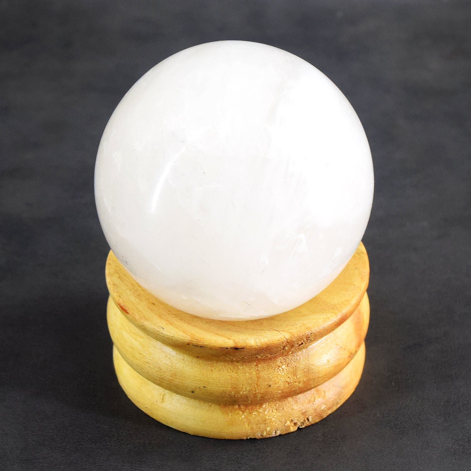 Elegant 1306.00  Carats  Genuine  White Quartz  Hand  Carved  Crystal  Healing  Gemstone  Sphere