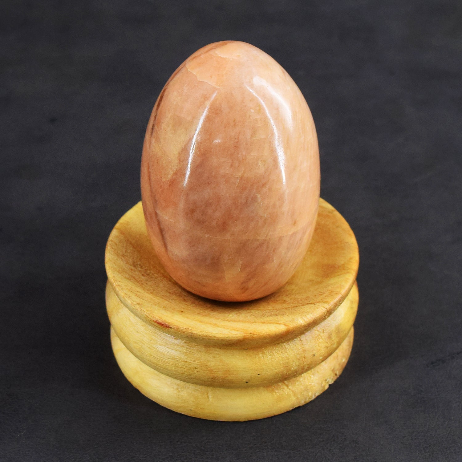 Pleasing 623.00 Cts Genuine Peach Moonstone Crystal Specimen Healing Gemstone Egg