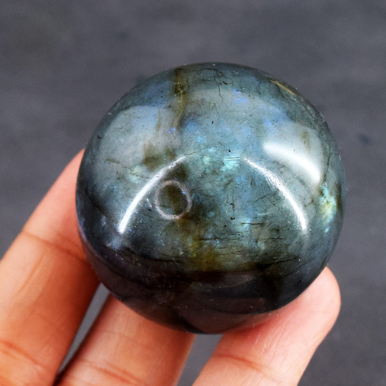 Ravishing 533.00 Cts Genuine Flashy Labradorite Crystal Specimen Healing Premium Sphere