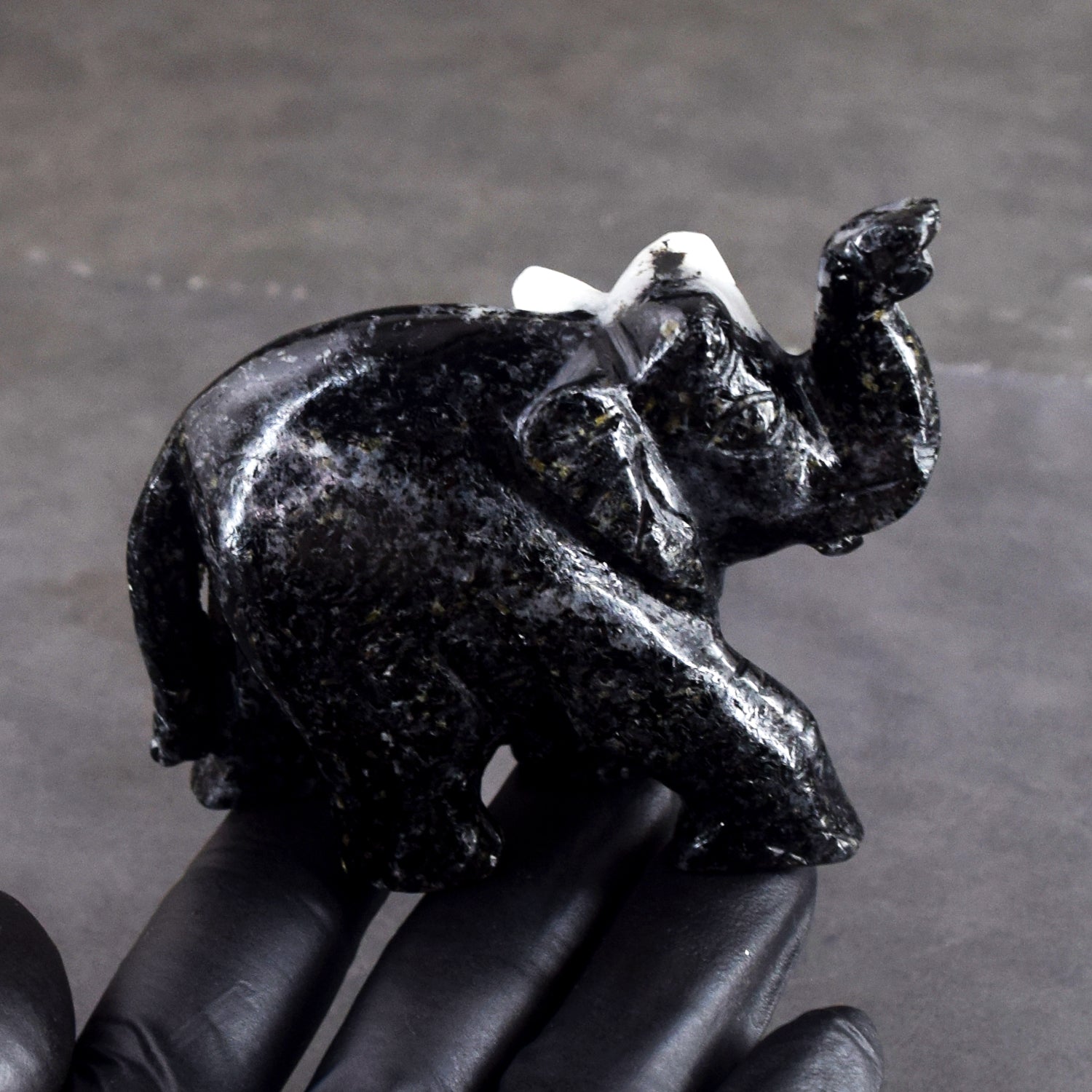 Exclusive 937.00 Cts Genuine Moonstone Carved Premium Crystal Elephant