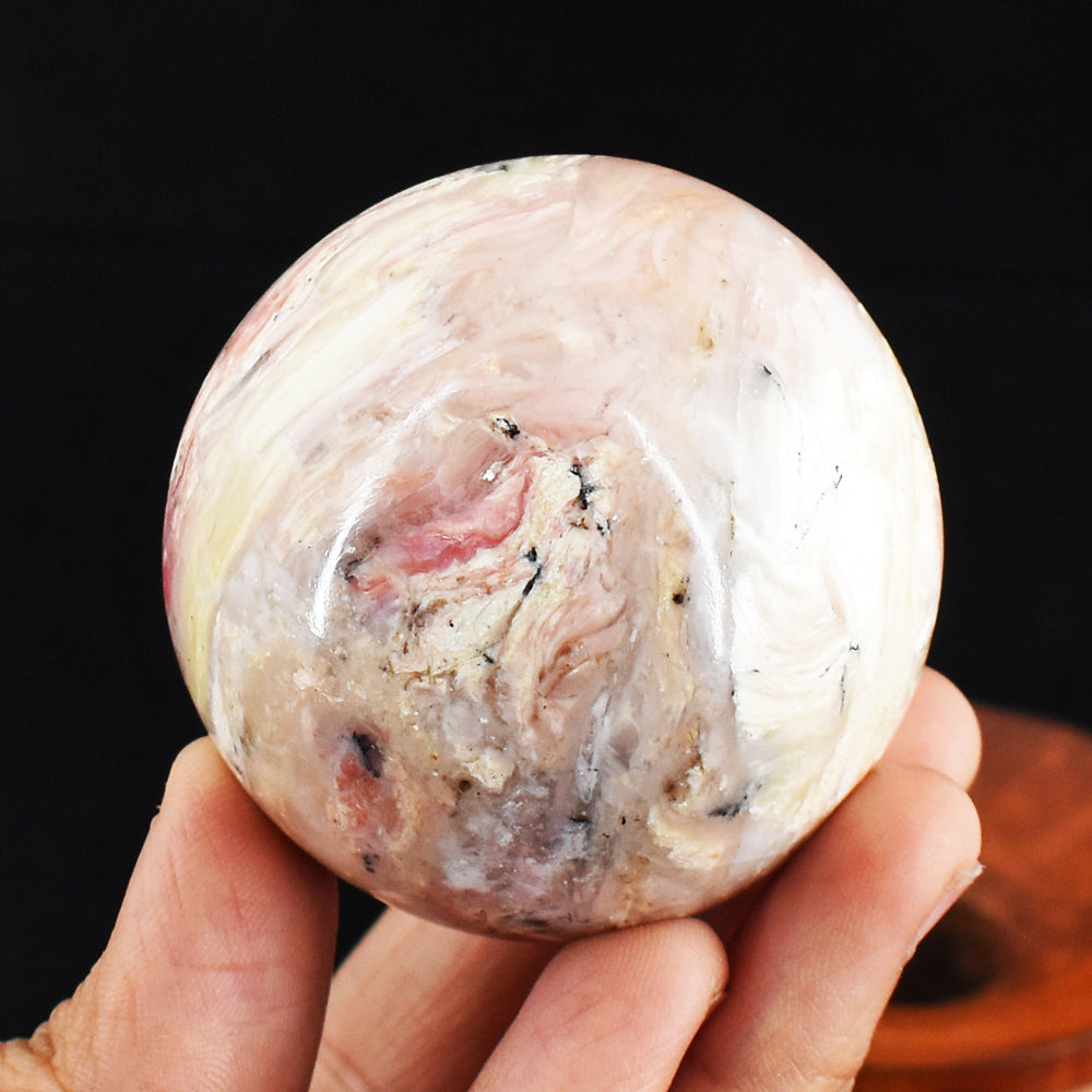 Awesome 780.00 Cts Genuine Pink Opal Crystal Specimen Healing Gemstone Sphere