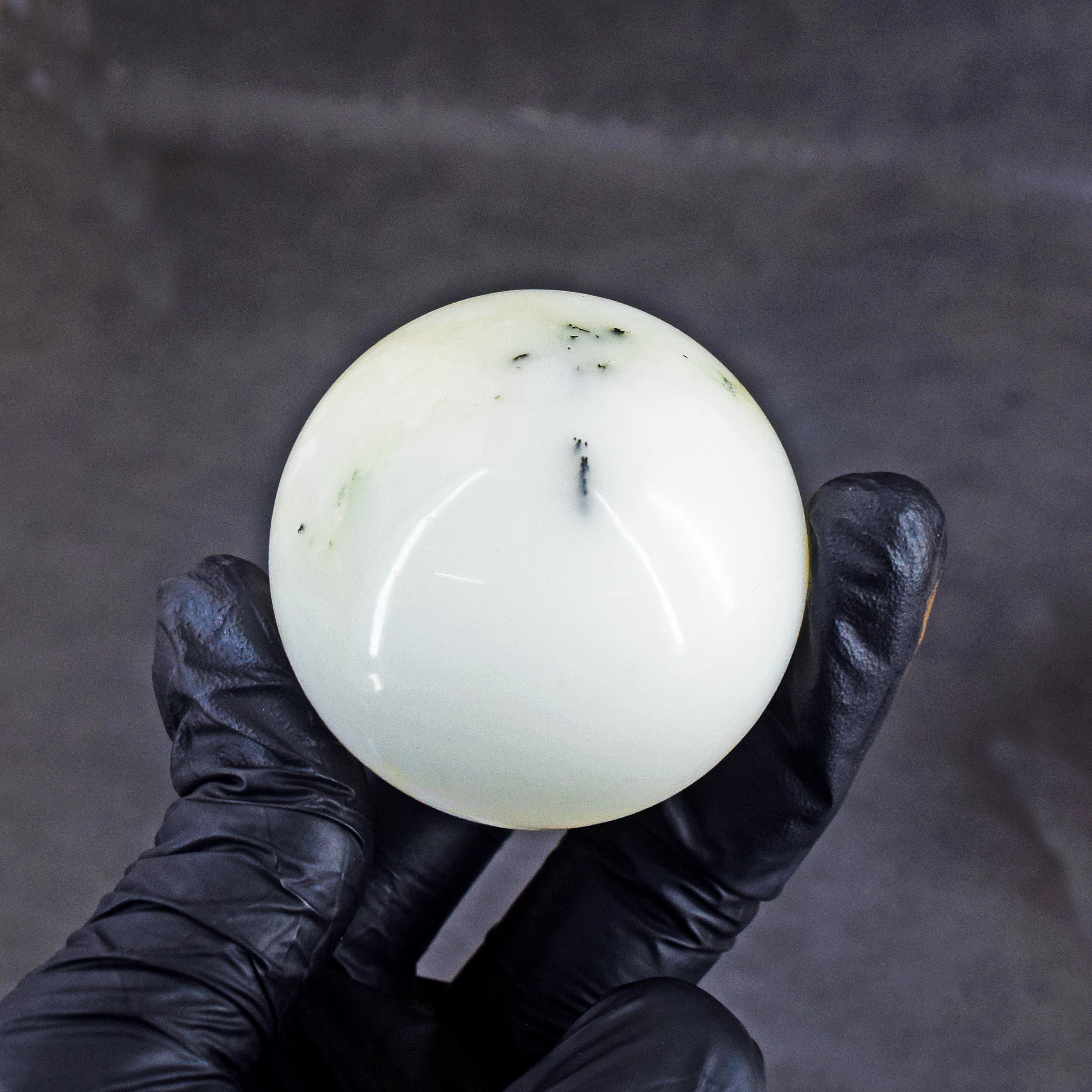 Exclusive 535.00 Cts Genuine Dendrite Opal Carved Healing Sphere