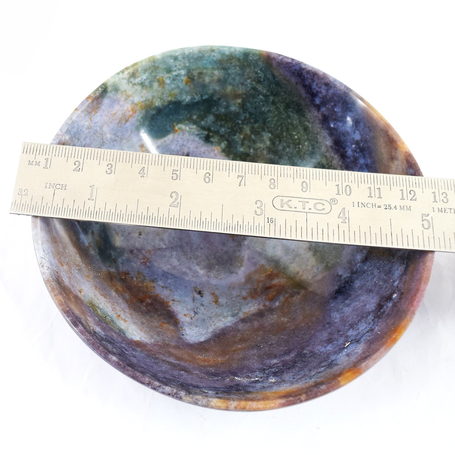 UpperMost 1026.00 Carats Genuine Moss Agate Hand Carved Crystal Gemstone Carving Big Bowl